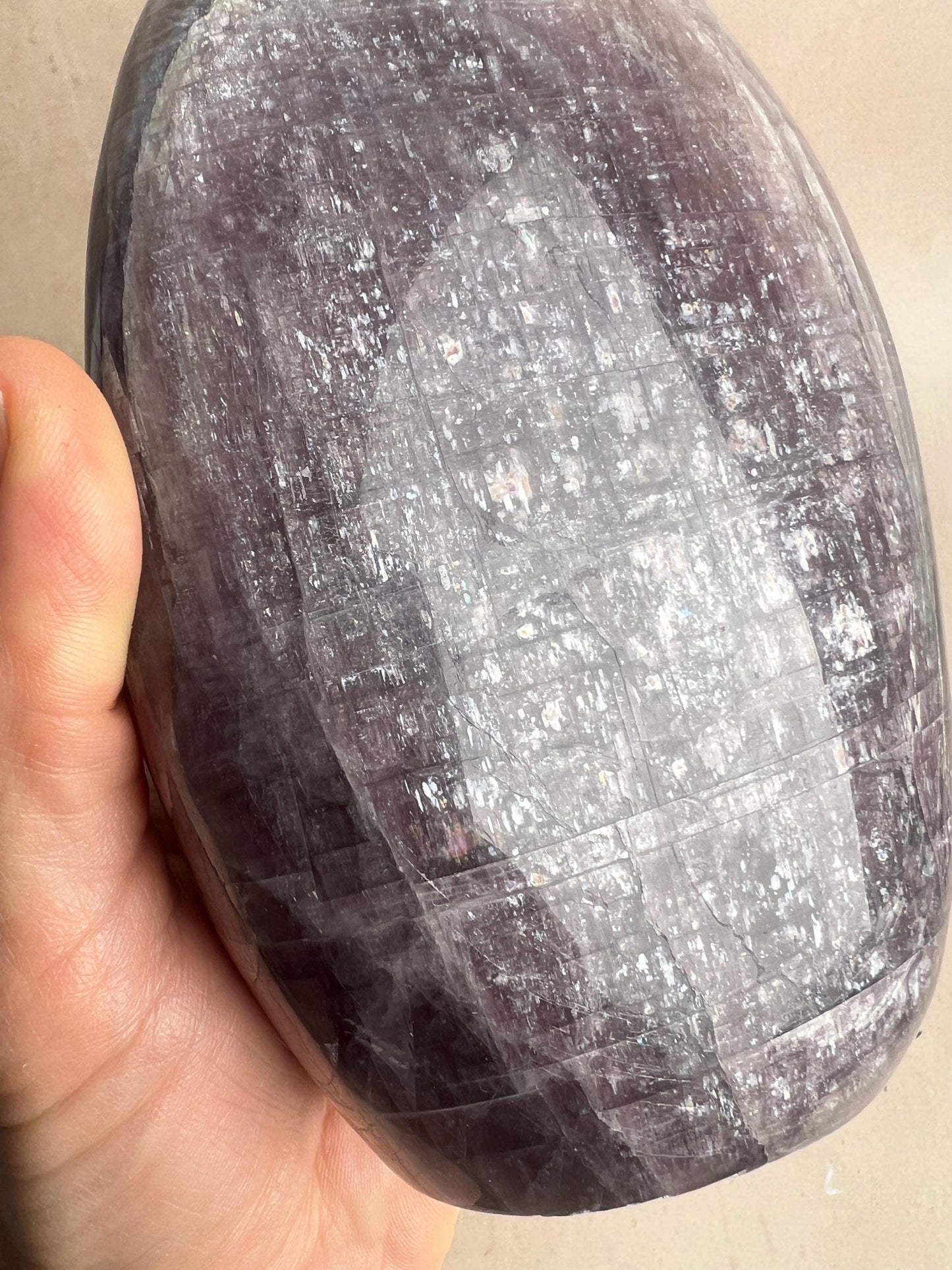 XL Anhydrite / Purple Angelite / Rare evaporite mineral Free Form with Flash