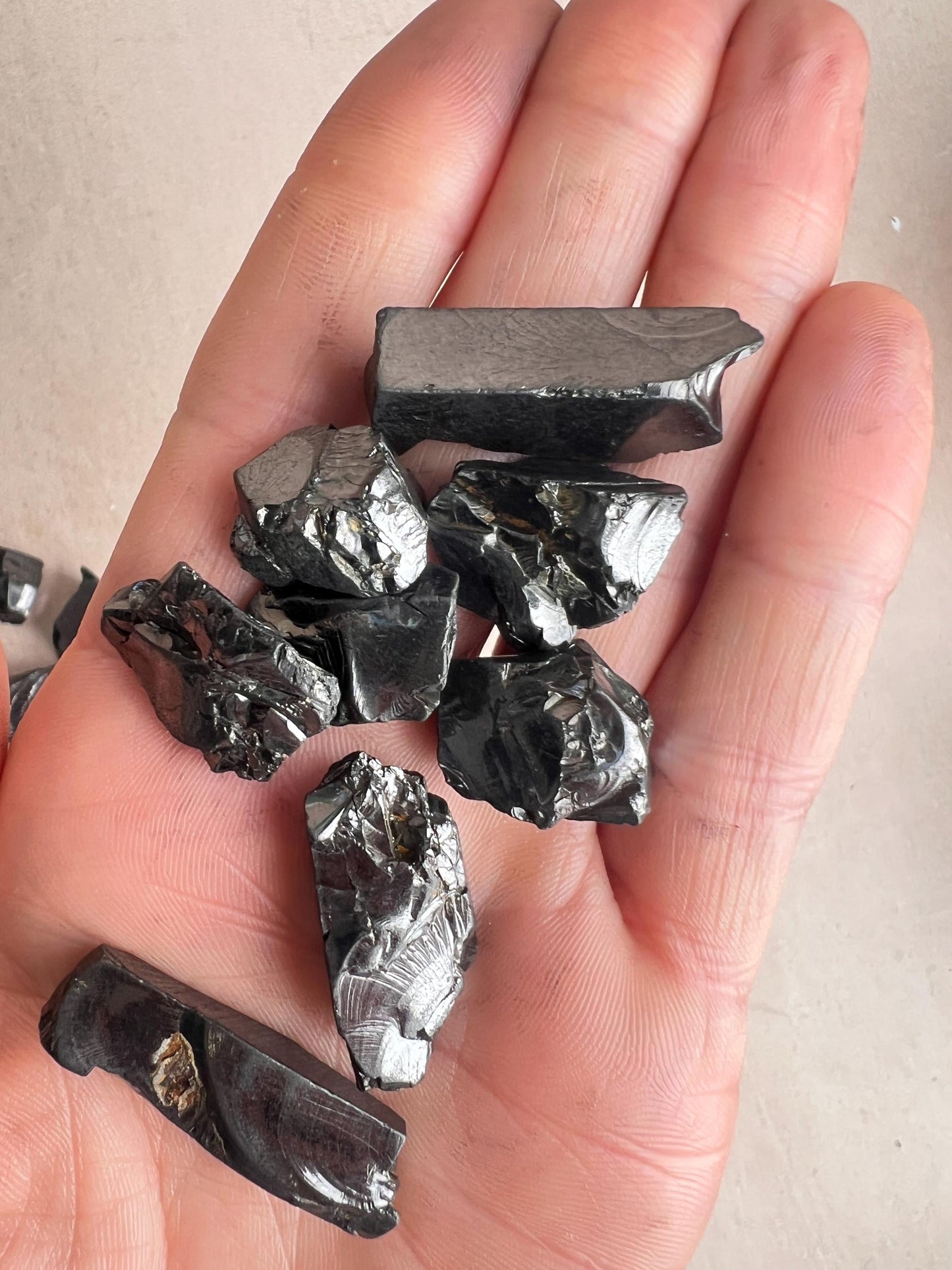 Noble Shungite: Authentic Elite Grade, 20 gram bag