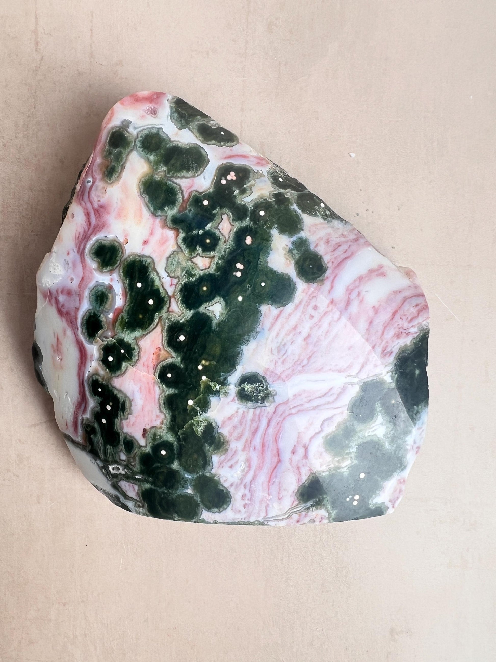 Ocean Jasper RARE Vein 1 XL free form / semi polish