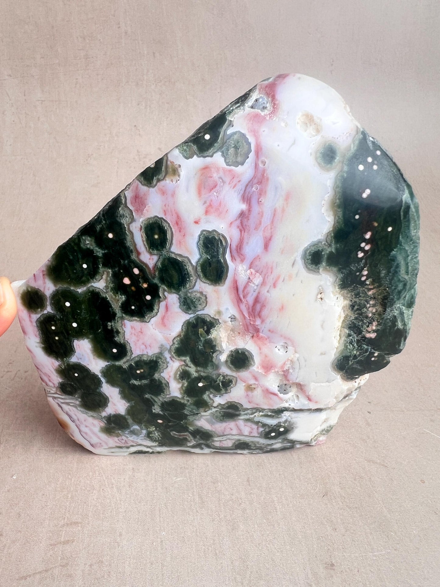 Ocean Jasper RARE Vein 1 XL free form / semi polish