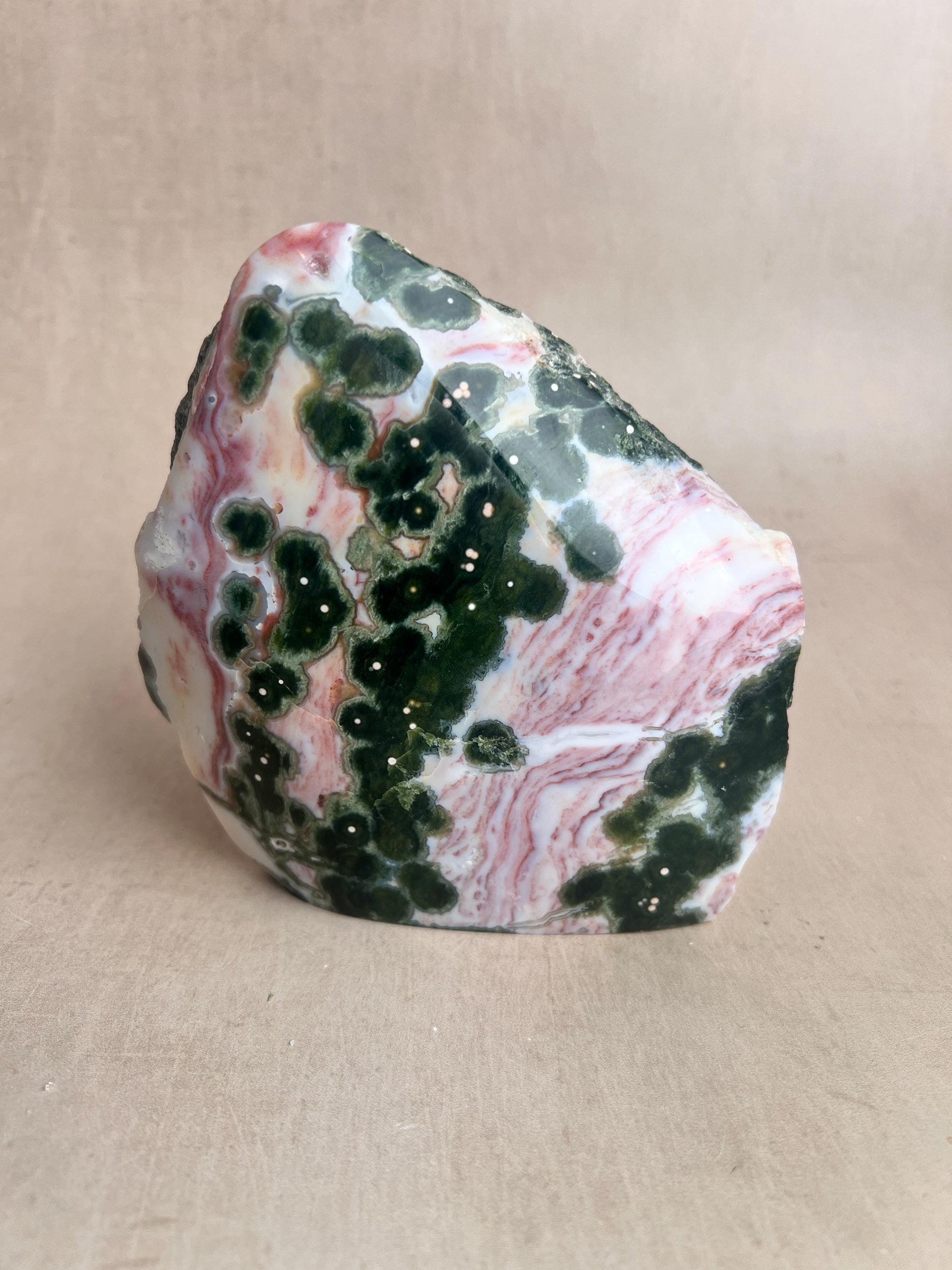 Ocean Jasper RARE Vein 1 XL free form / semi polish