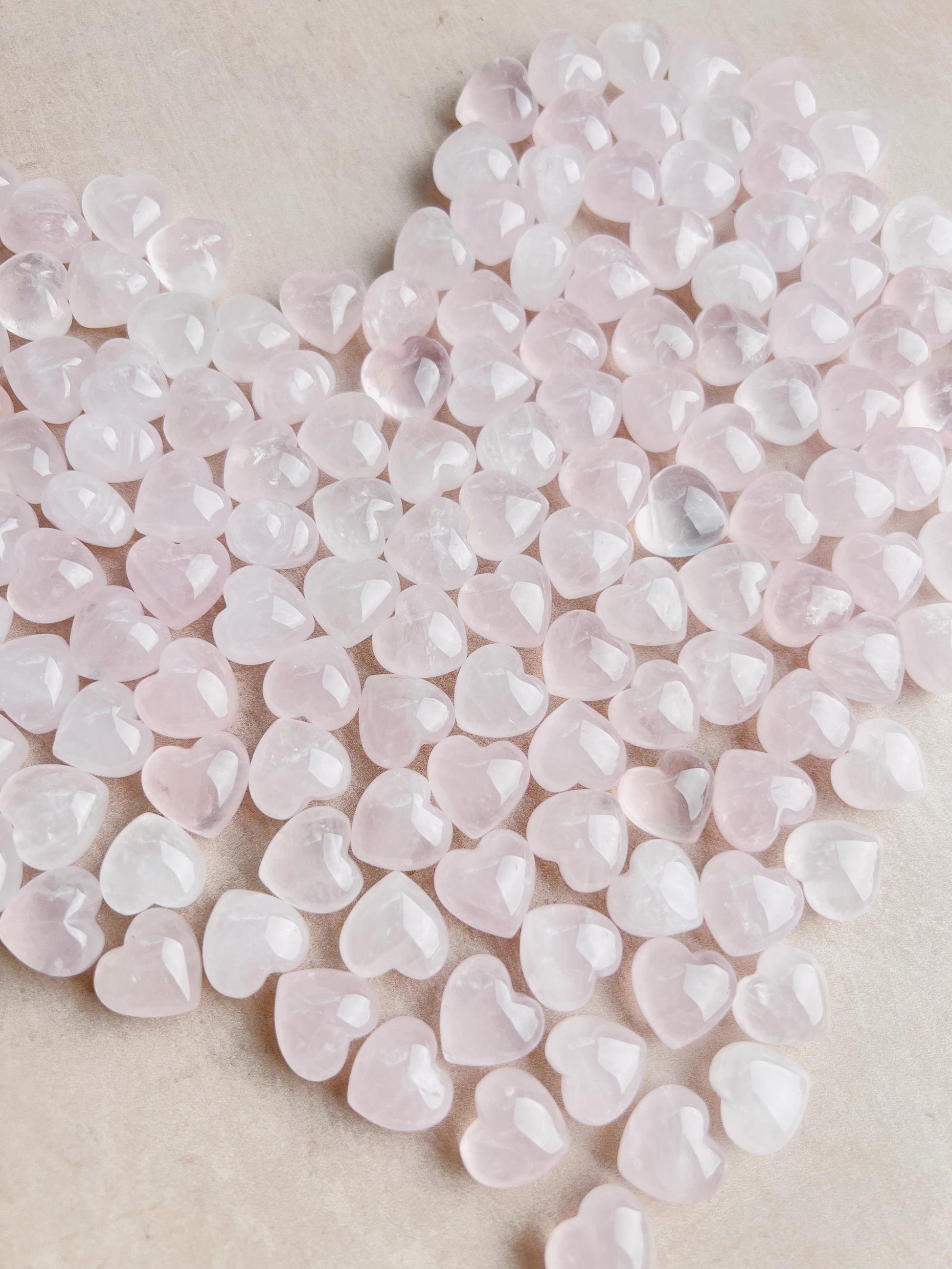 Rose Quartz Mini Heart: Hand-Carved Pocket Stone of Love