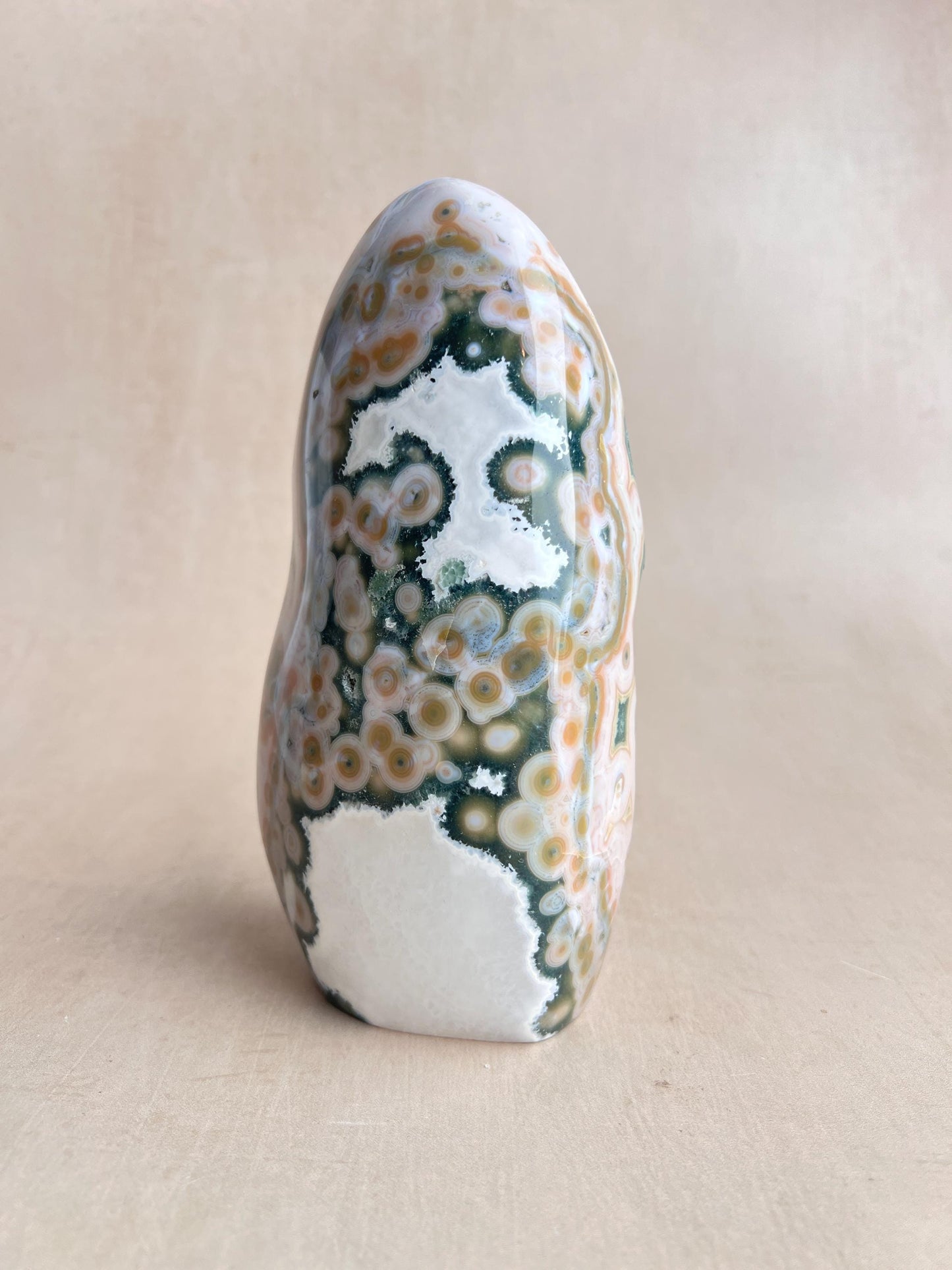 Vein 8 Ocean Jasper Freeform: Botryoidal Druzy, Madagascar Collector's Crystal