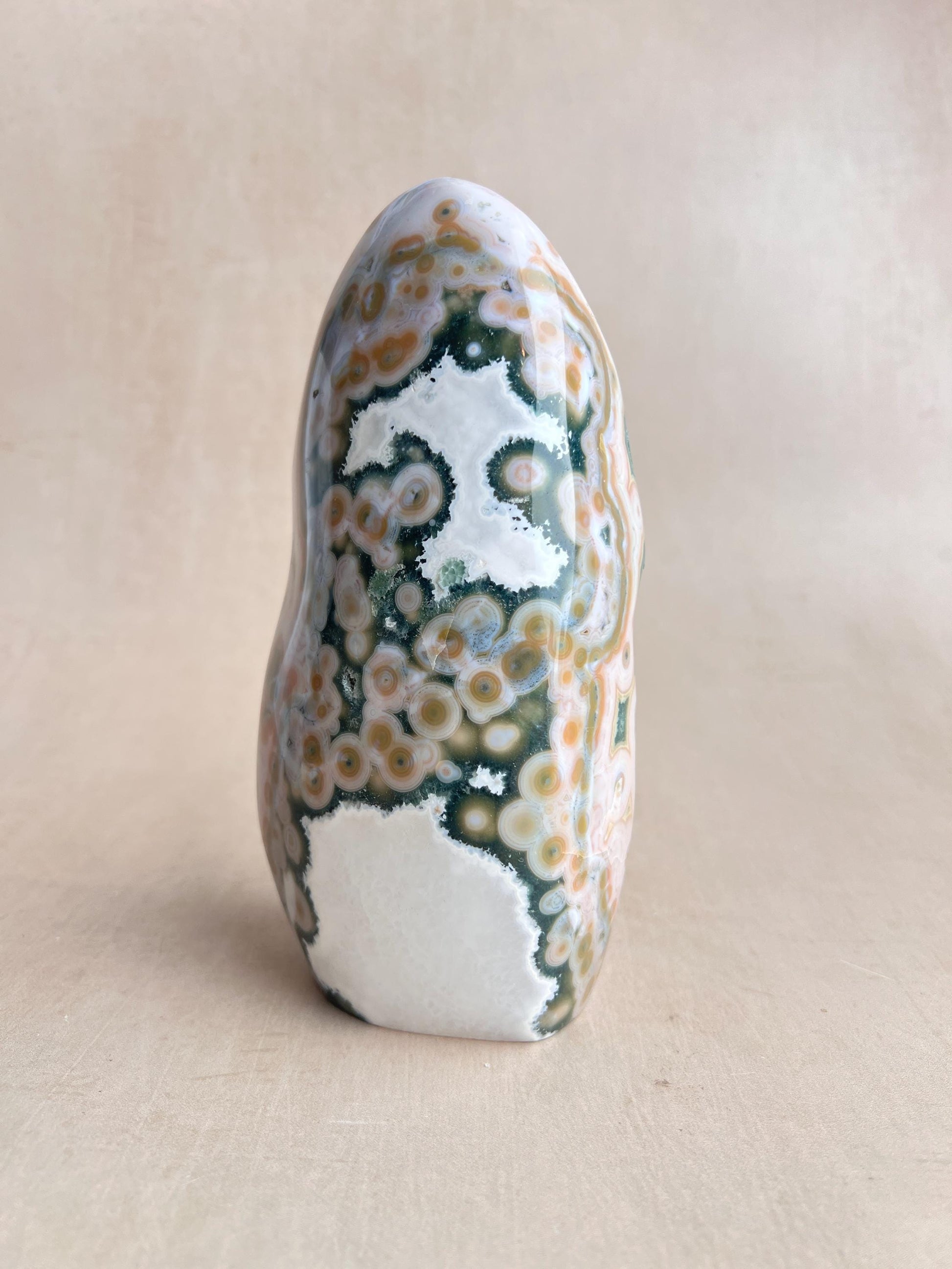 Vein 8 Ocean Jasper Freeform: Botryoidal Druzy, Madagascar Collector's Crystal