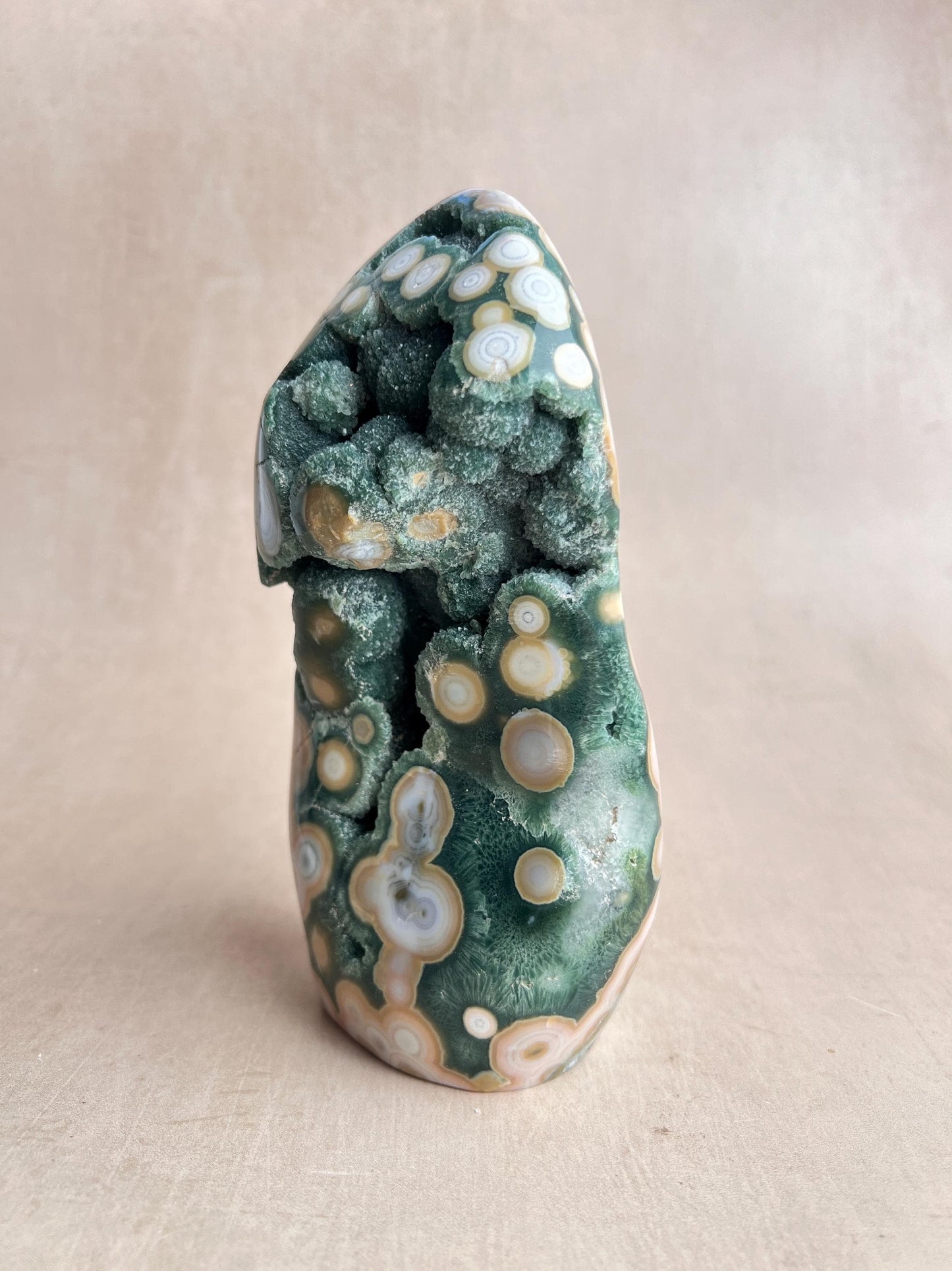 Vein 8 Ocean Jasper Freeform: Botryoidal Druzy, Madagascar Collector's Crystal