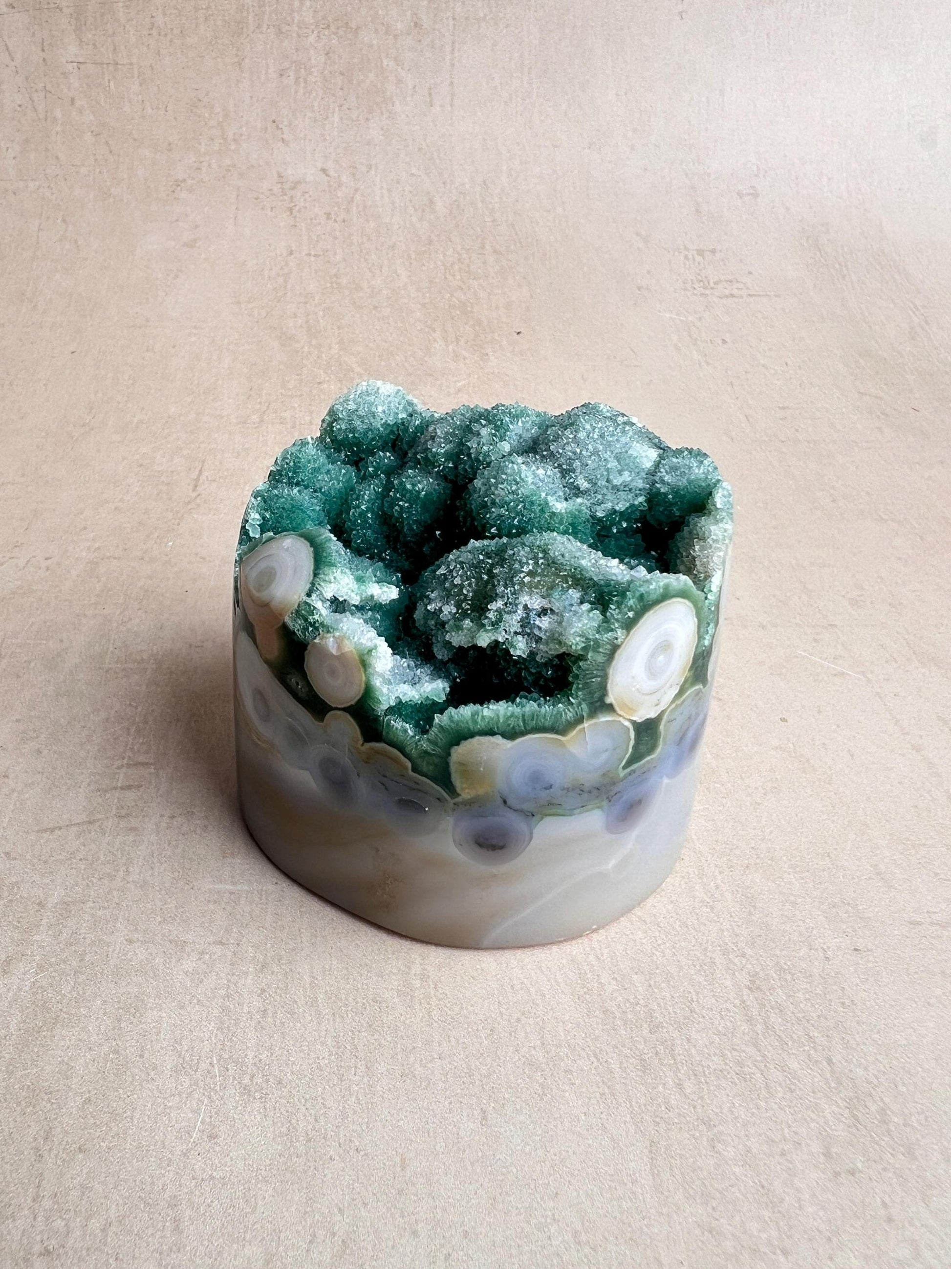 Vein 8 Ocean Jasper Druzy | Rare Botryoidal Madagascar Crystal