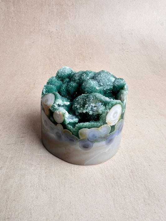 Vein 8 Ocean Jasper Druzy | Rare Botryoidal Madagascar Crystal