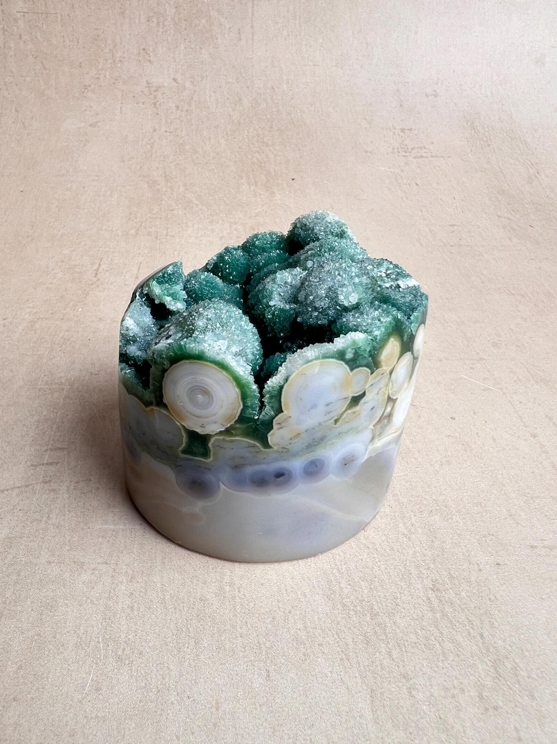 Vein 8 Ocean Jasper Druzy | Rare Botryoidal Madagascar Crystal