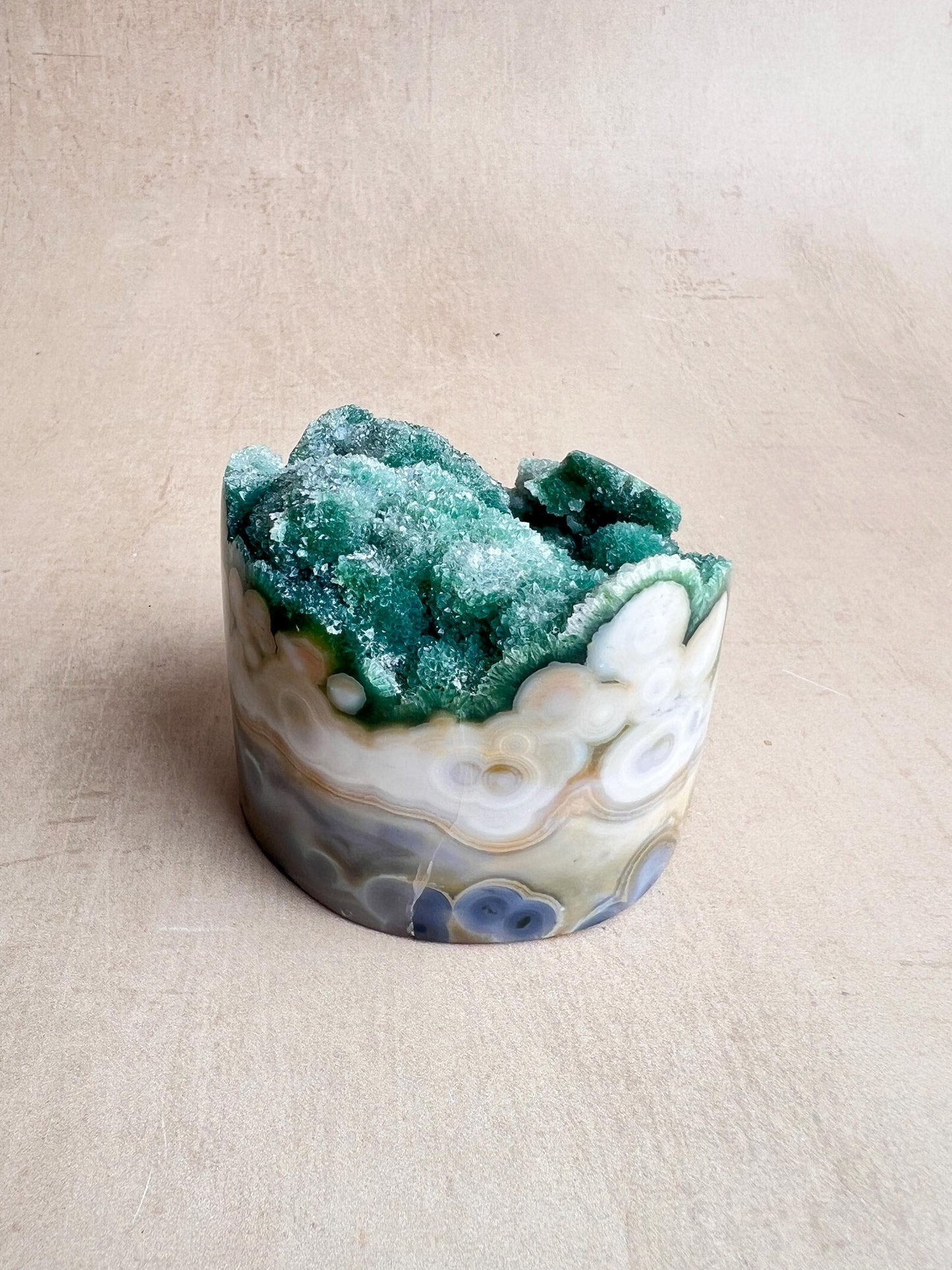 Vein 8 Ocean Jasper Druzy | Rare Botryoidal Madagascar Crystal