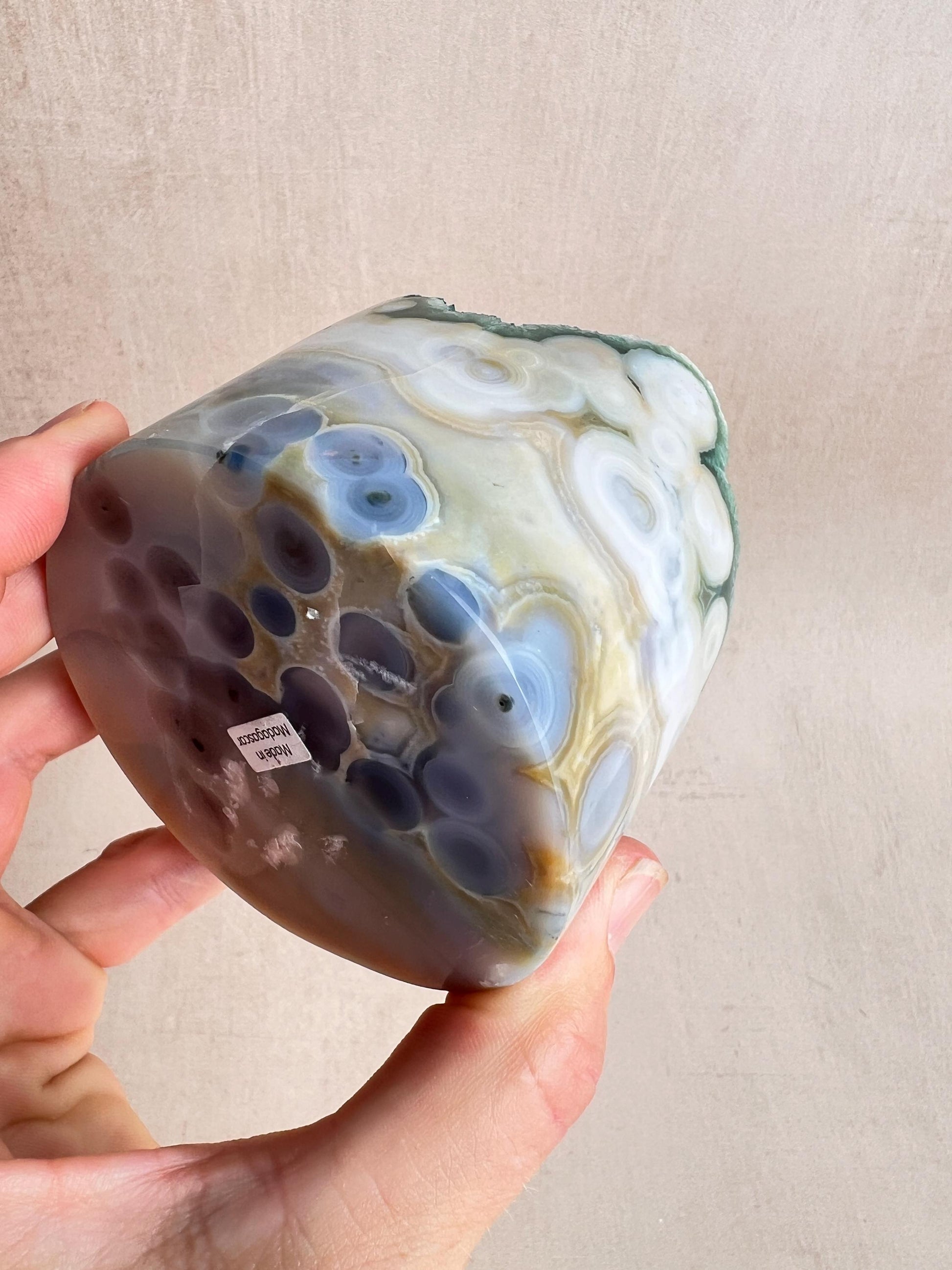 Vein 8 Ocean Jasper Druzy | Rare Botryoidal Madagascar Crystal