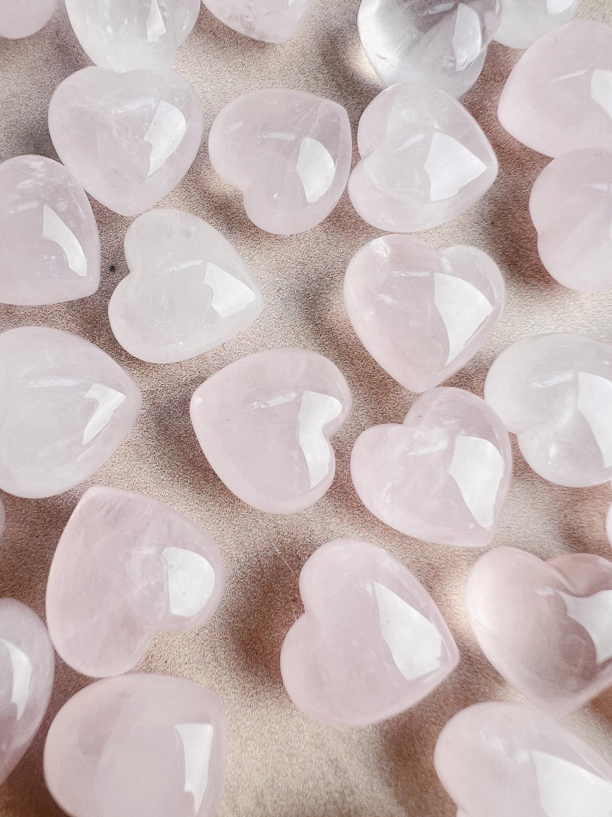 Rose Quartz Mini Heart: Hand-Carved Pocket Stone of Love