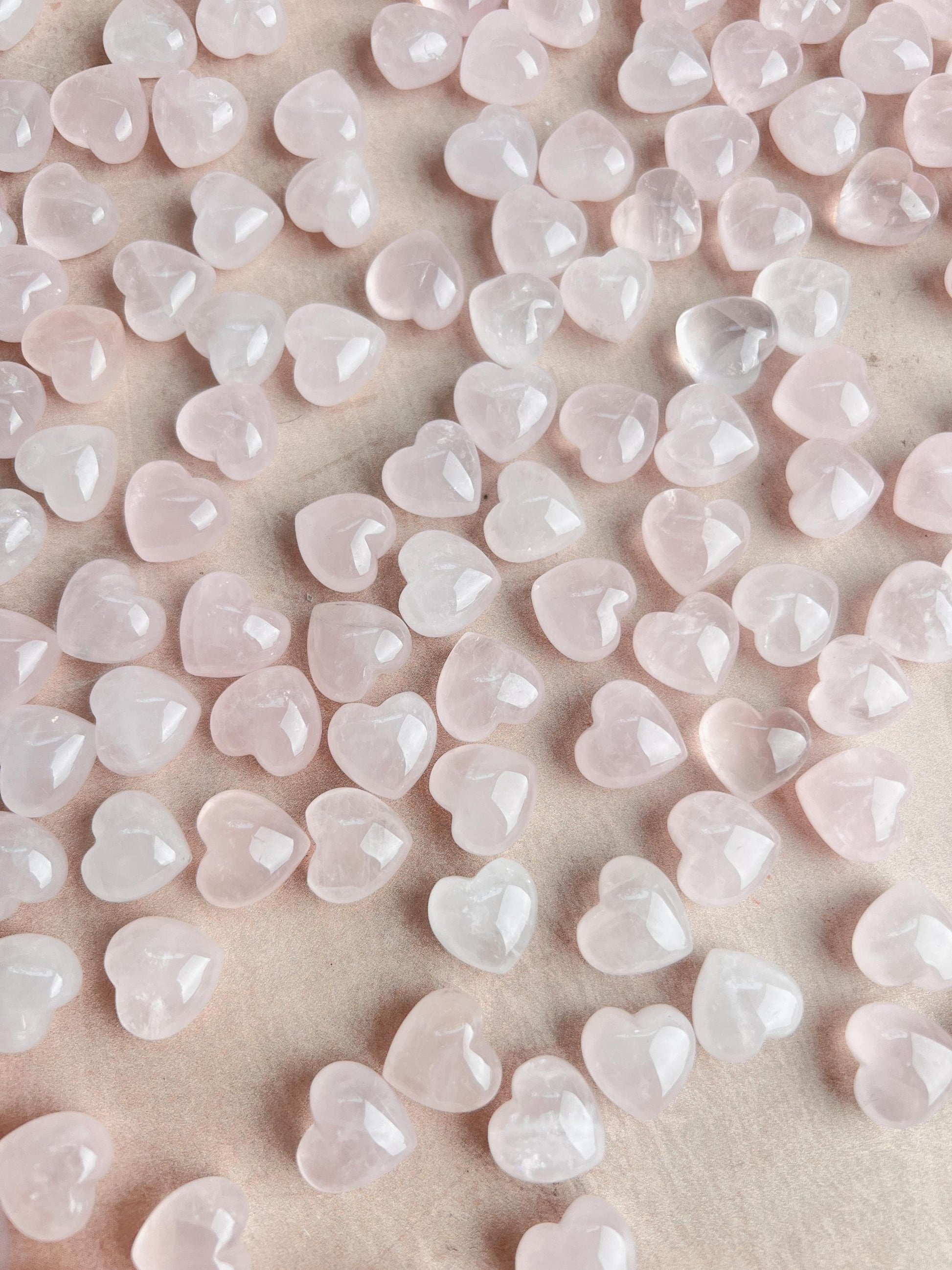 Rose Quartz Mini Heart: Hand-Carved Pocket Stone of Love
