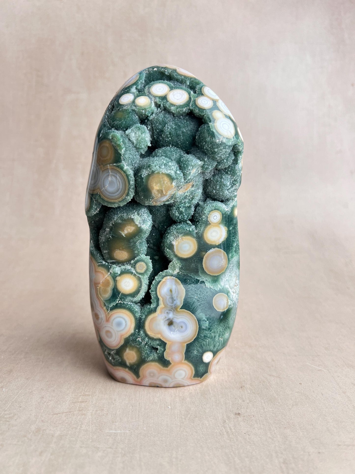 Vein 8 Ocean Jasper Freeform: Botryoidal Druzy, Madagascar Collector's Crystal