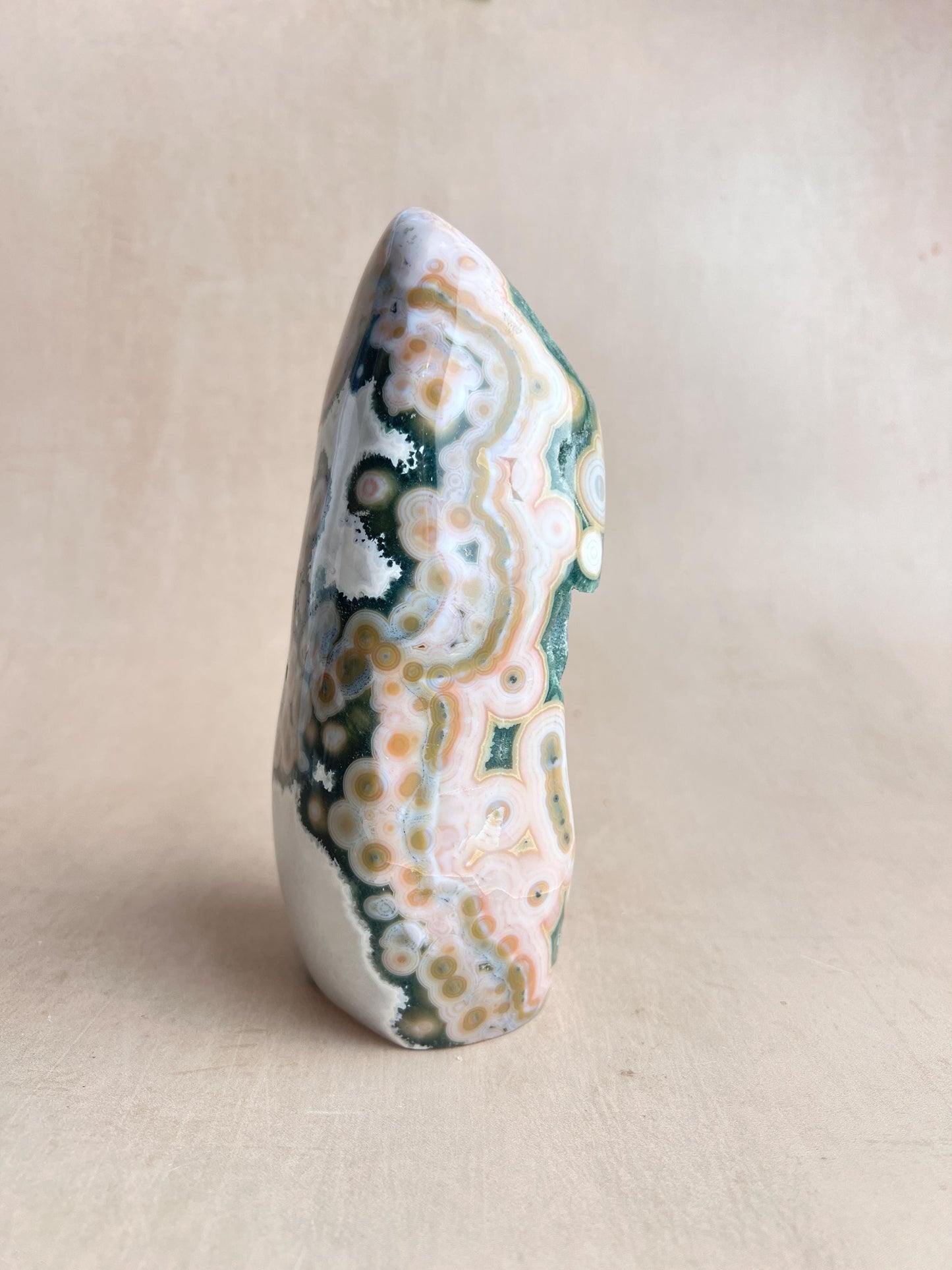 Vein 8 Ocean Jasper Freeform: Botryoidal Druzy, Madagascar Collector's Crystal