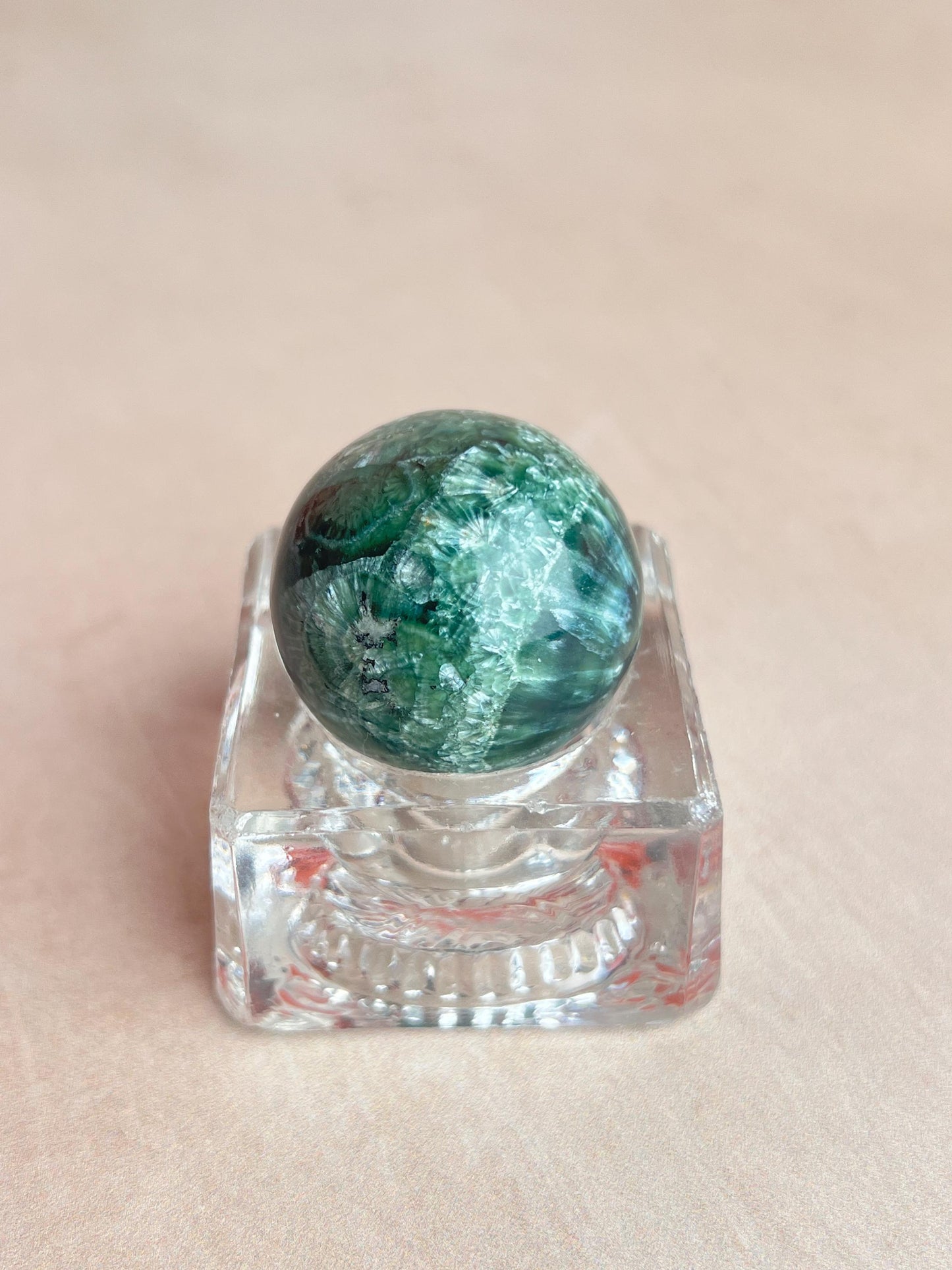 Seraphinite Mini Sphere | Polished Healing Crystal Ball, Russia (25mm)