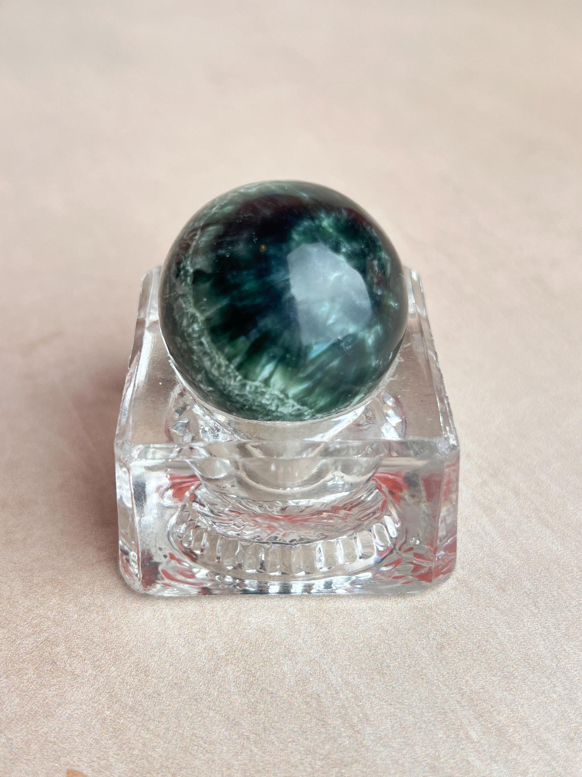 Seraphinite Mini Sphere | Polished Healing Crystal Ball, Russia (25mm)