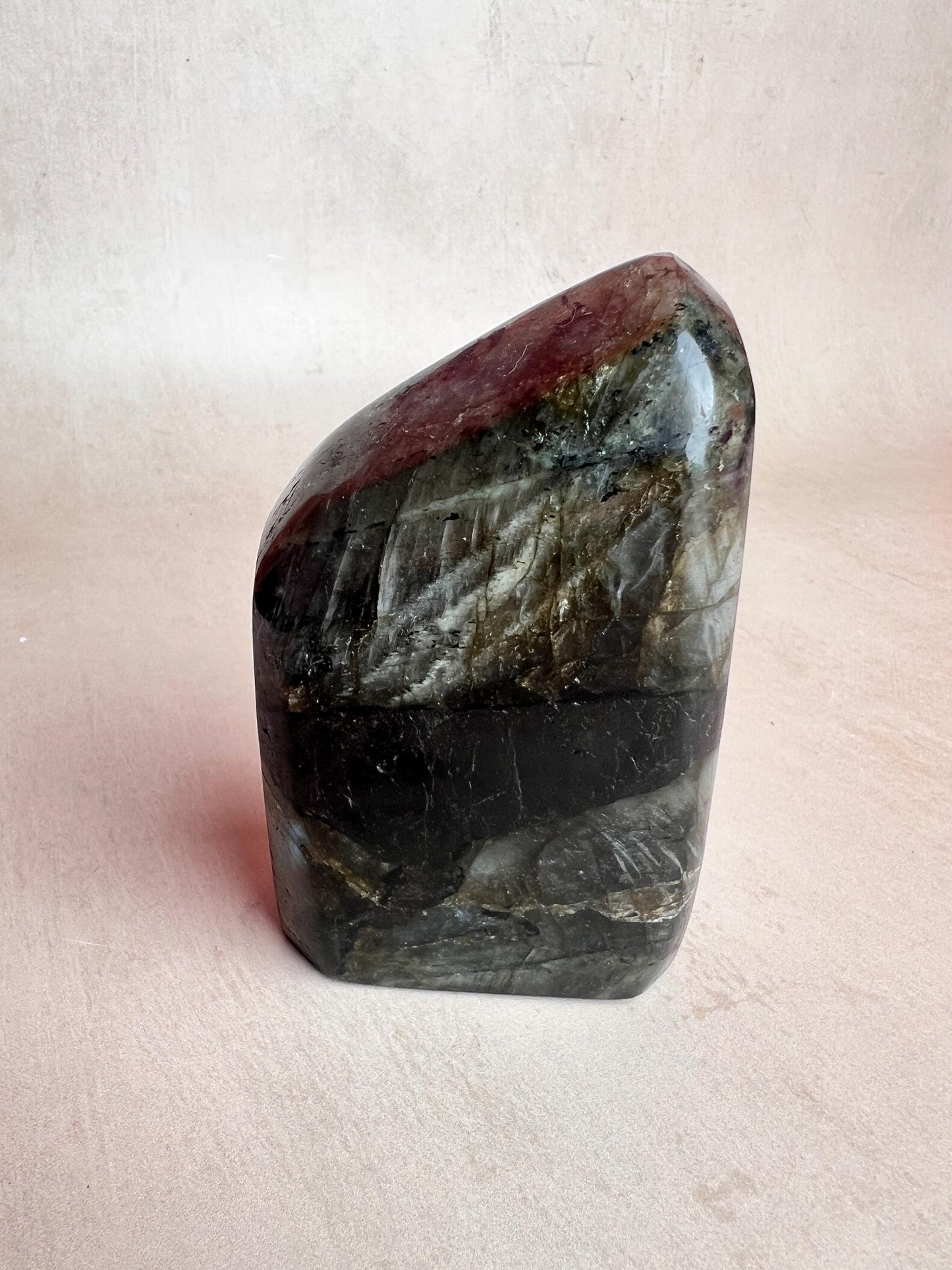 Flashy Labradorite Free Form: Polished Crystal Healing Stone