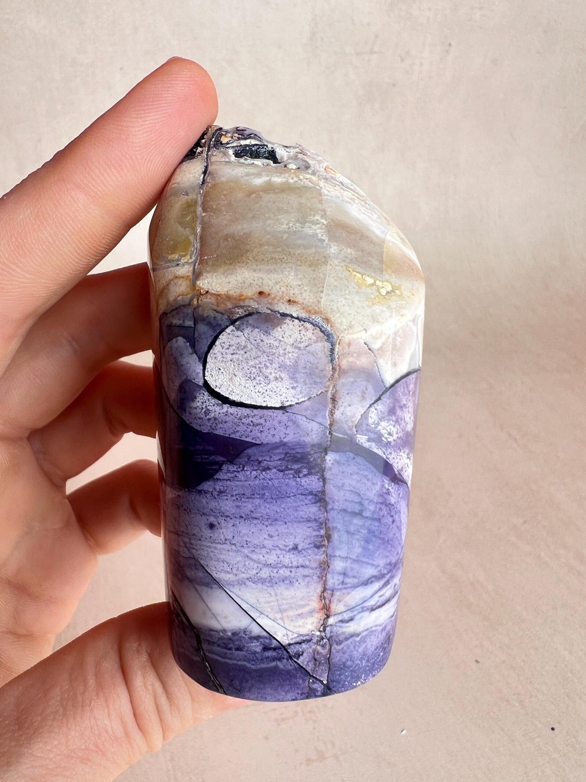 Rare Tiffany Stone Free Form | Opalized Fluorite with Druzy Pocket
