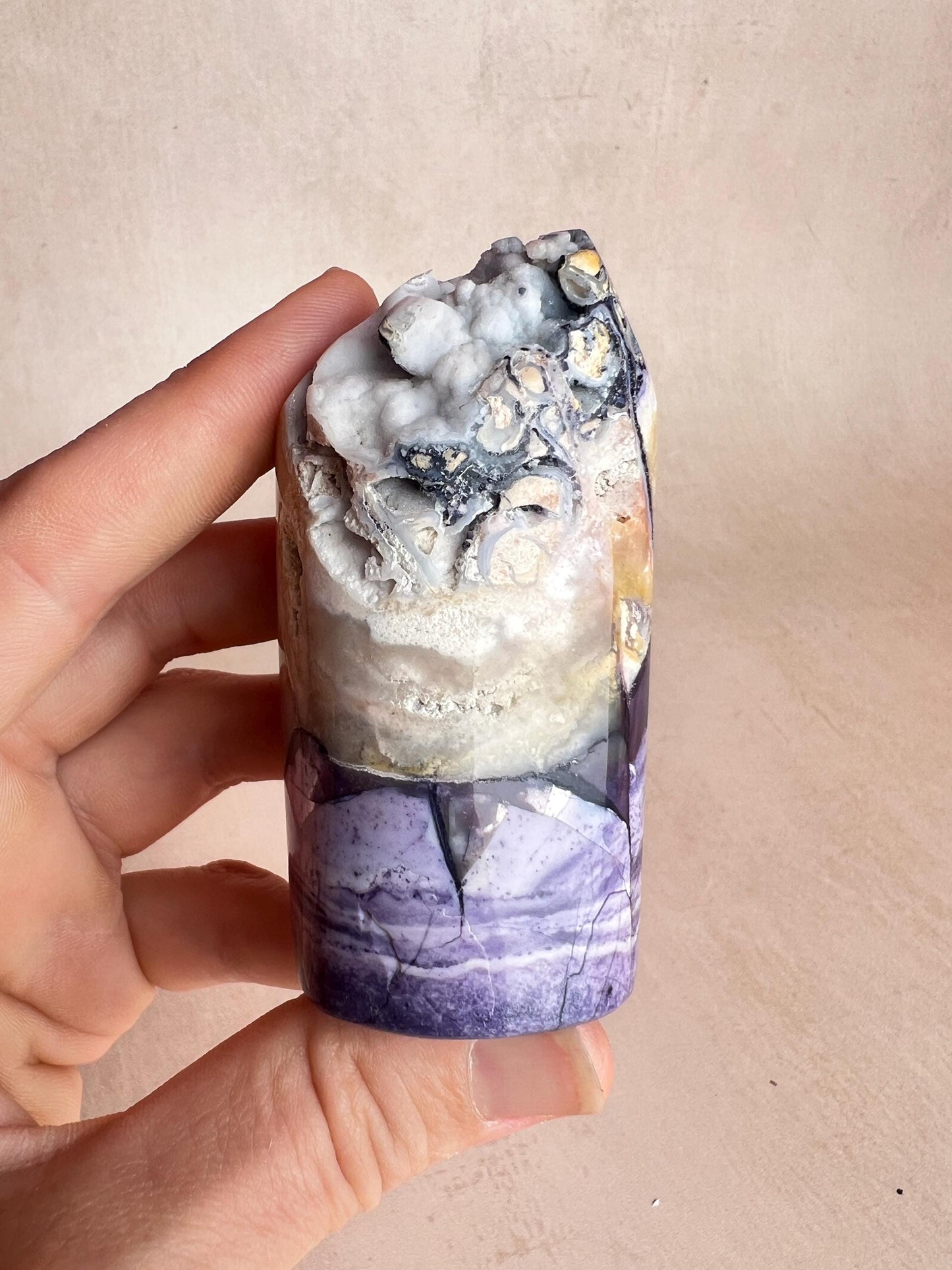 Rare Tiffany Stone Free Form | Opalized Fluorite with Druzy Pocket