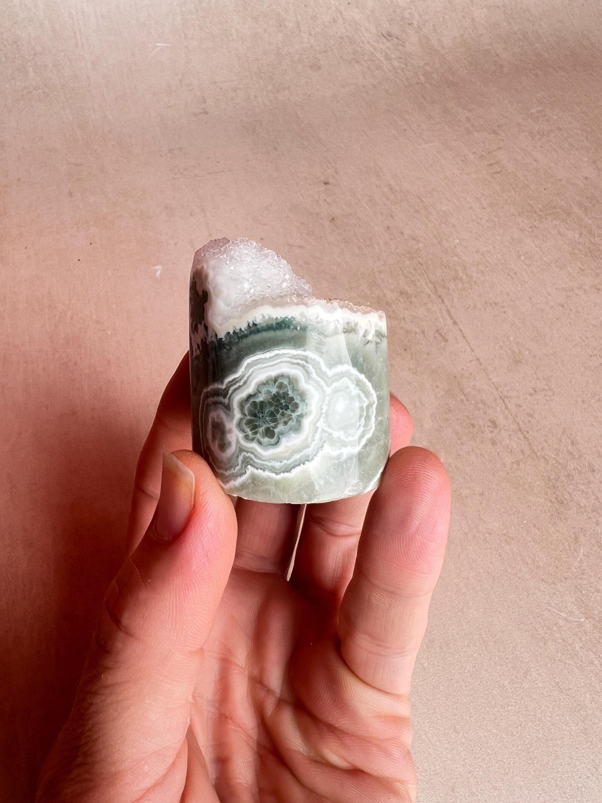 Ocean Jasper Druzy Core | Vein 1-2 | Rare Old Stock Authentic OJ