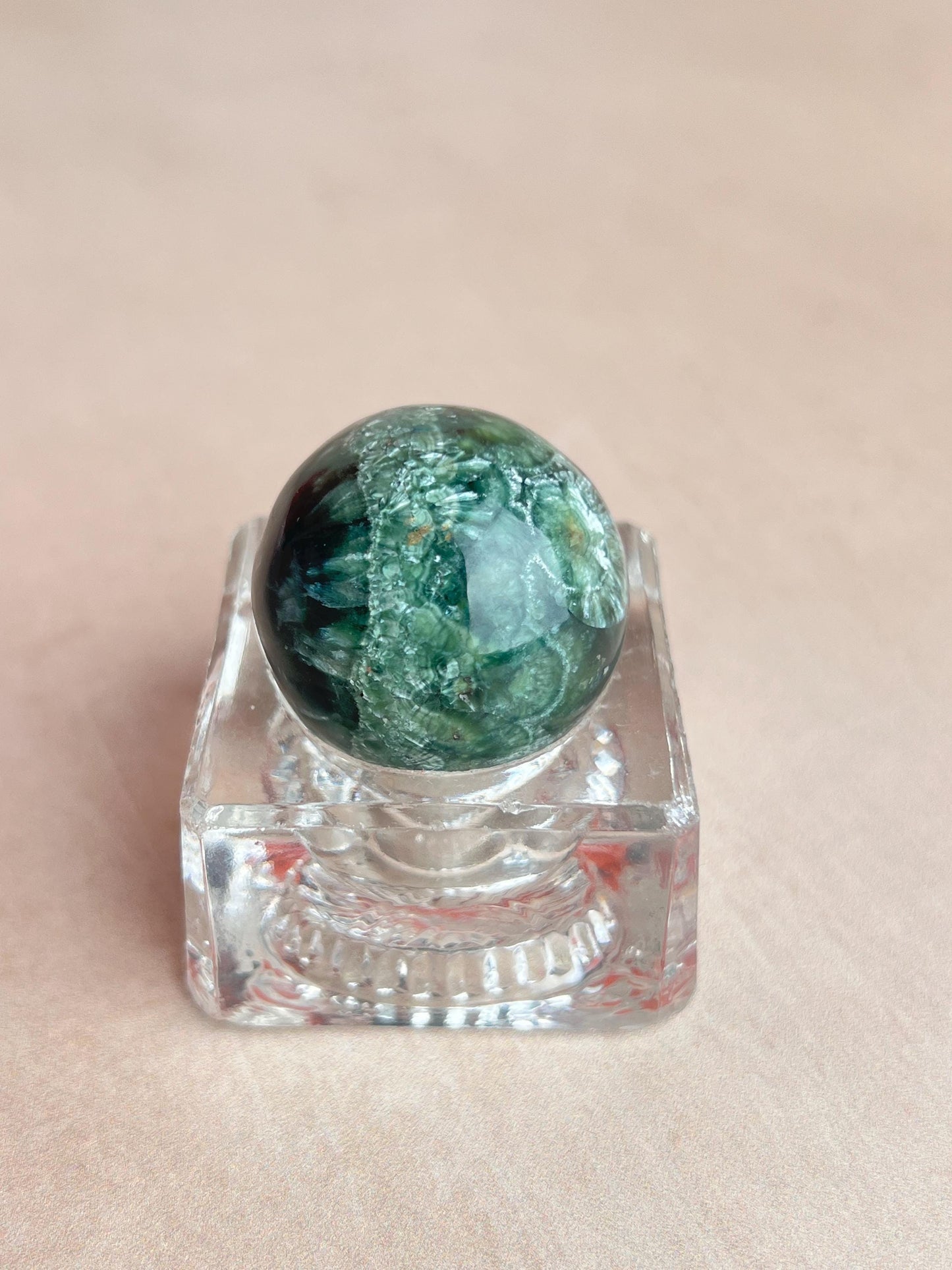 Seraphinite Mini Sphere | Polished Healing Crystal Ball, Russia (25mm)