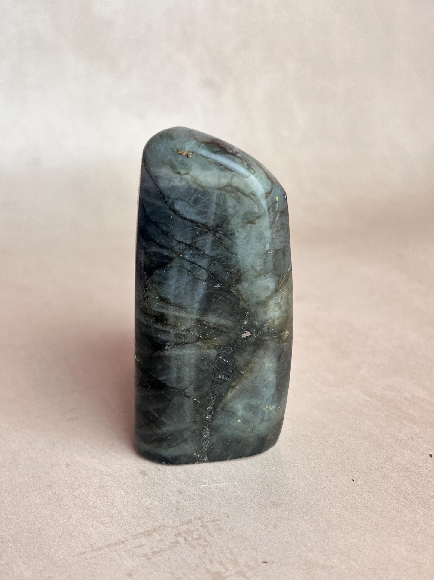 Flashy Labradorite Free Form: Polished Blue Green Crystal, Spiritual Decor