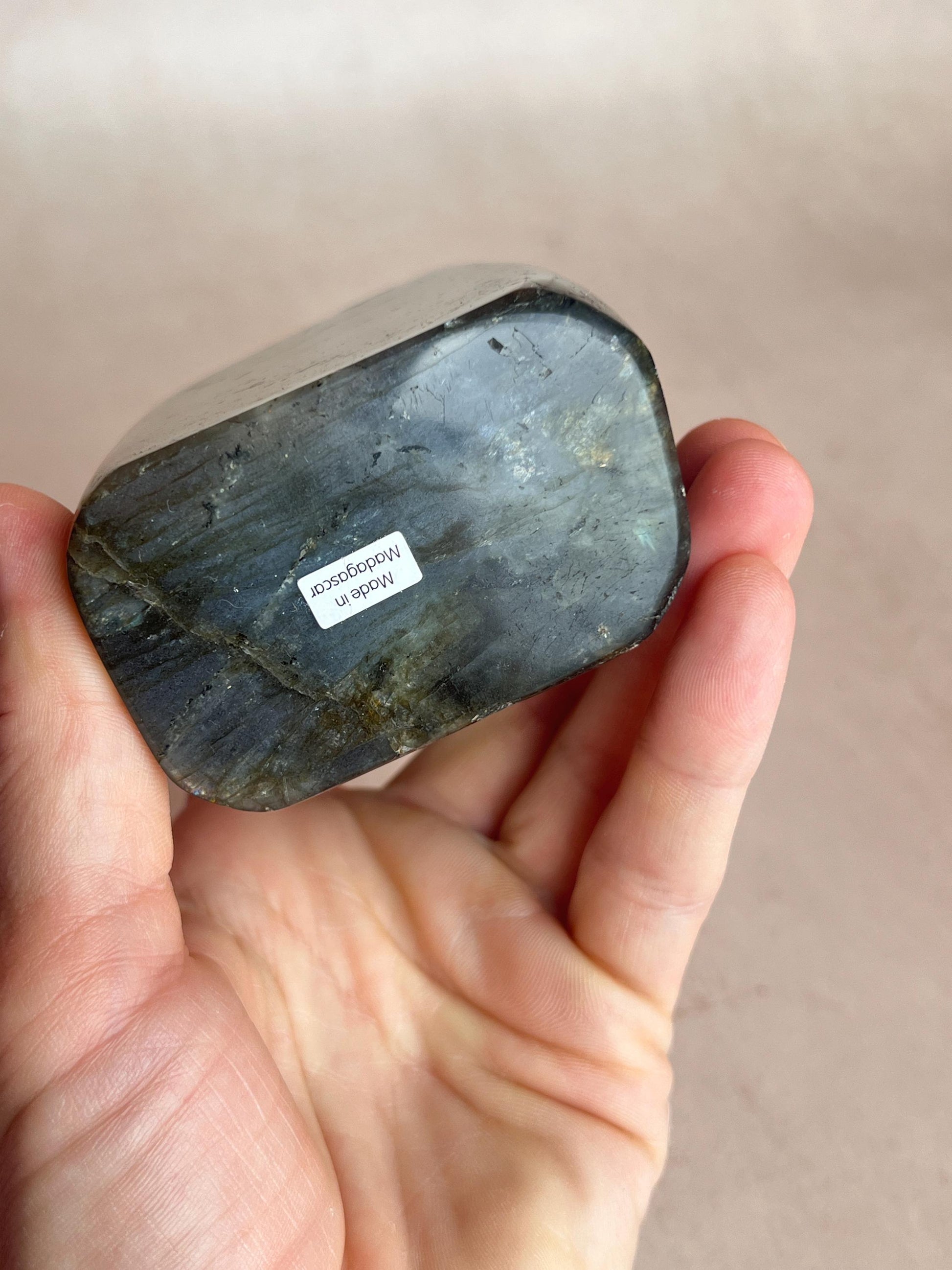 Polished Labradorite Free Form: Blue Flash Crystal, Spiritual Decor