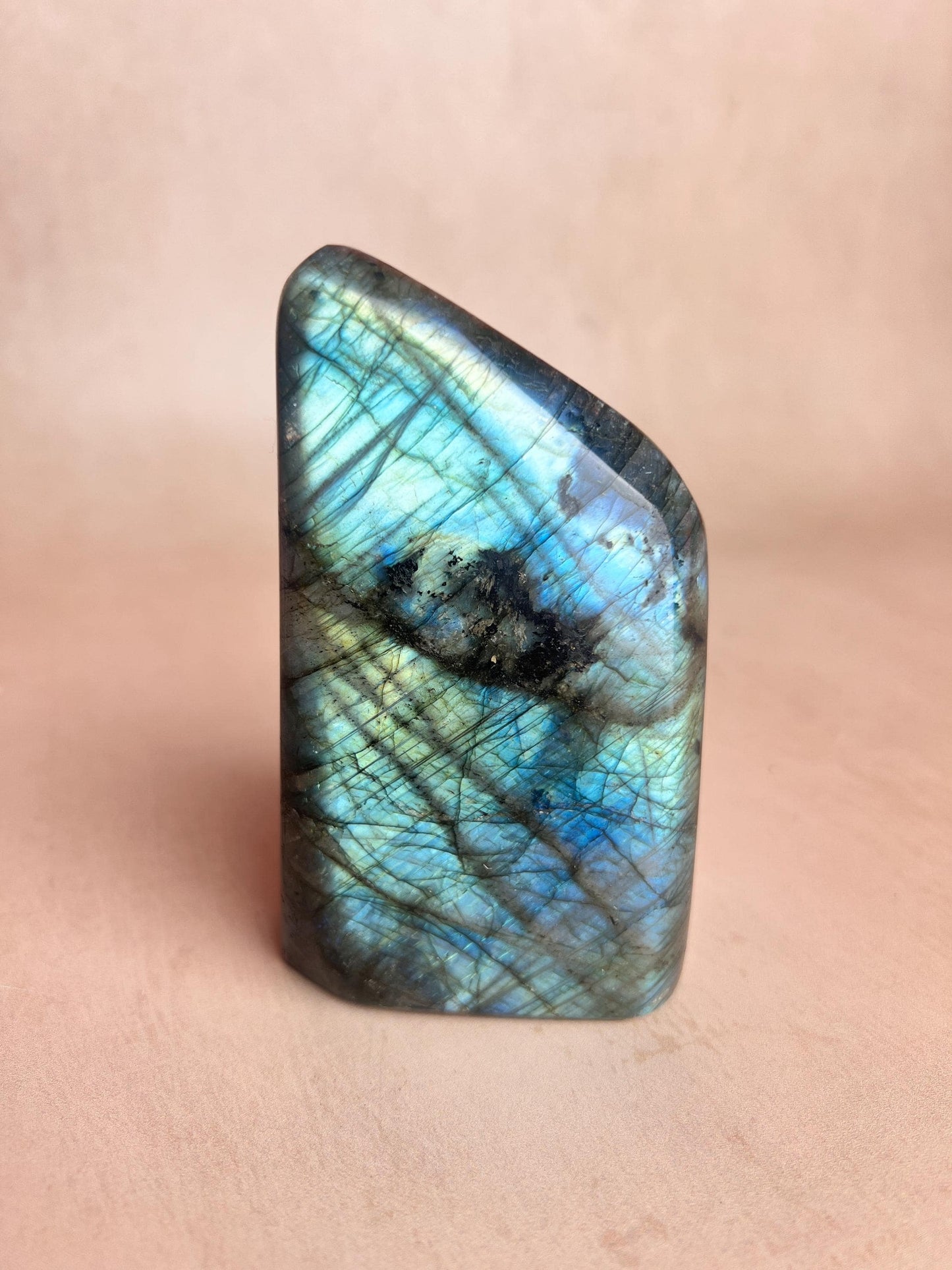 Flashy Labradorite Free Form: Polished Crystal Healing Stone
