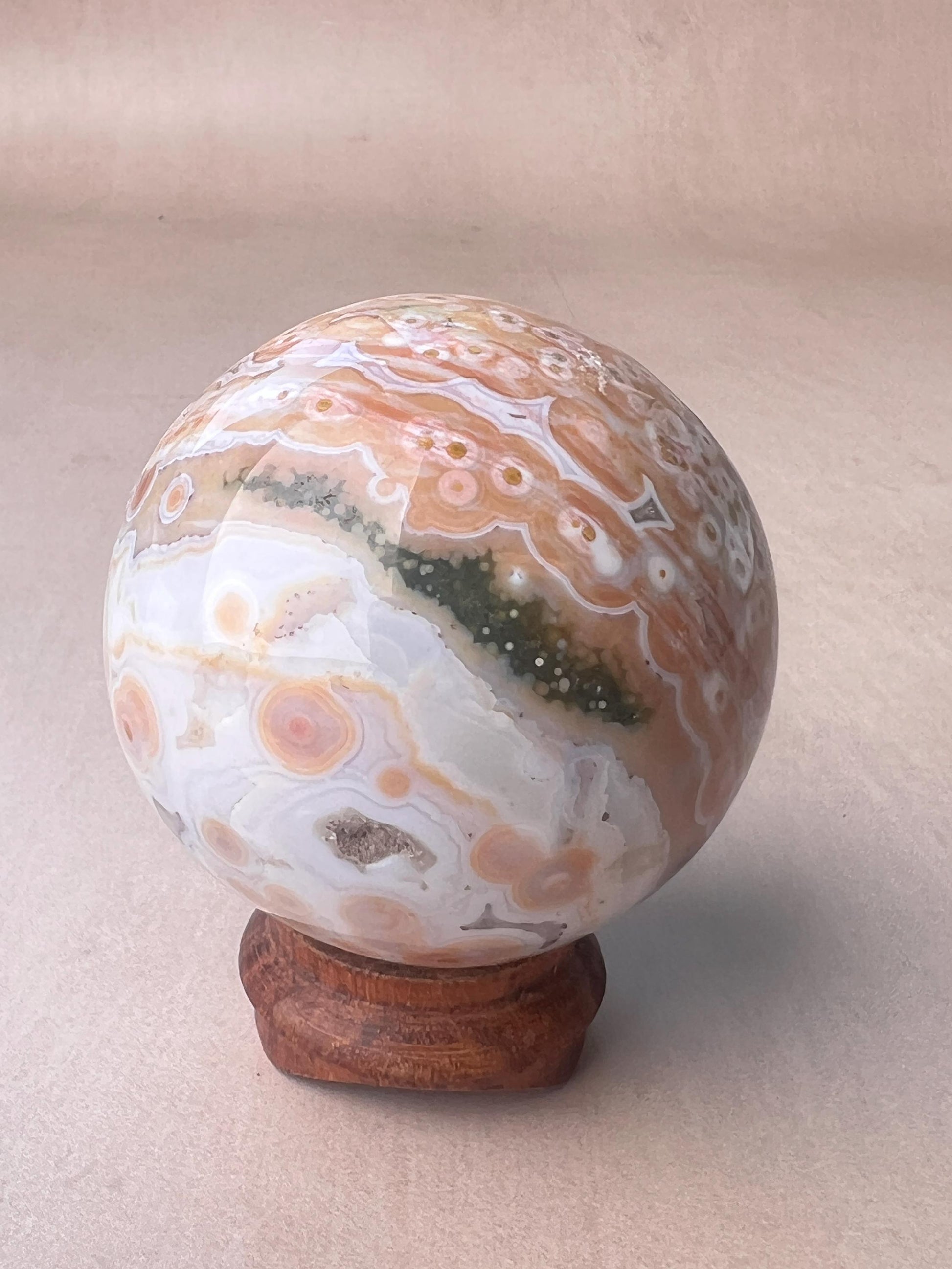 Ocean Jasper Sphere Old Stock Crystal Sphere | Vein 1-2