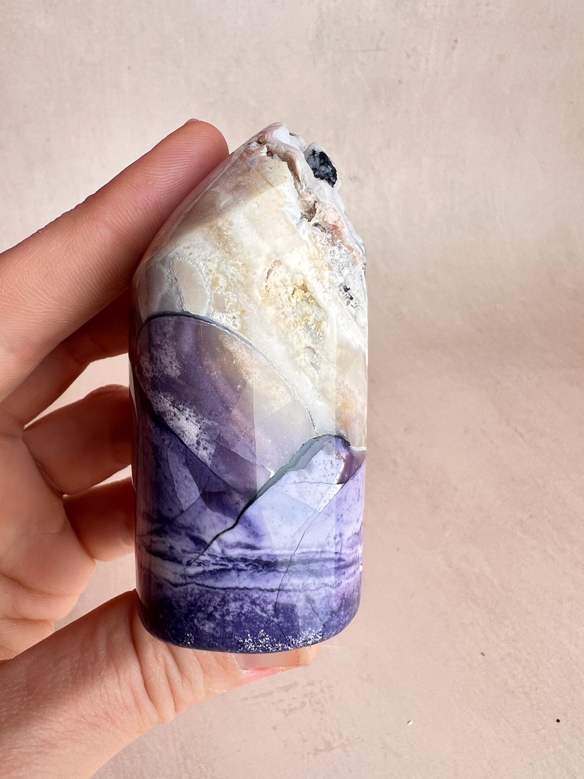 Rare Tiffany Stone Free Form | Opalized Fluorite with Druzy Pocket