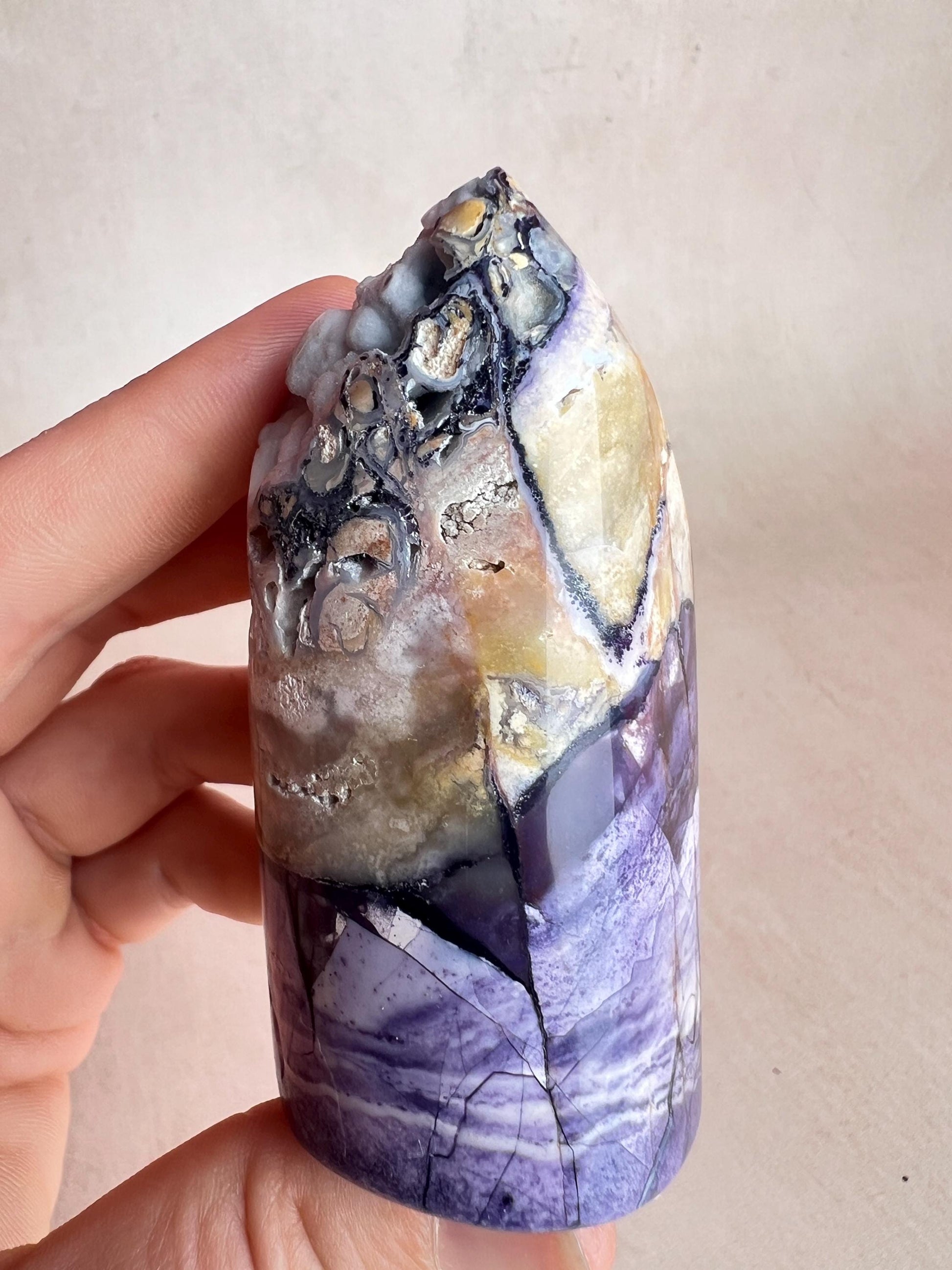 Rare Tiffany Stone Free Form | Opalized Fluorite with Druzy Pocket