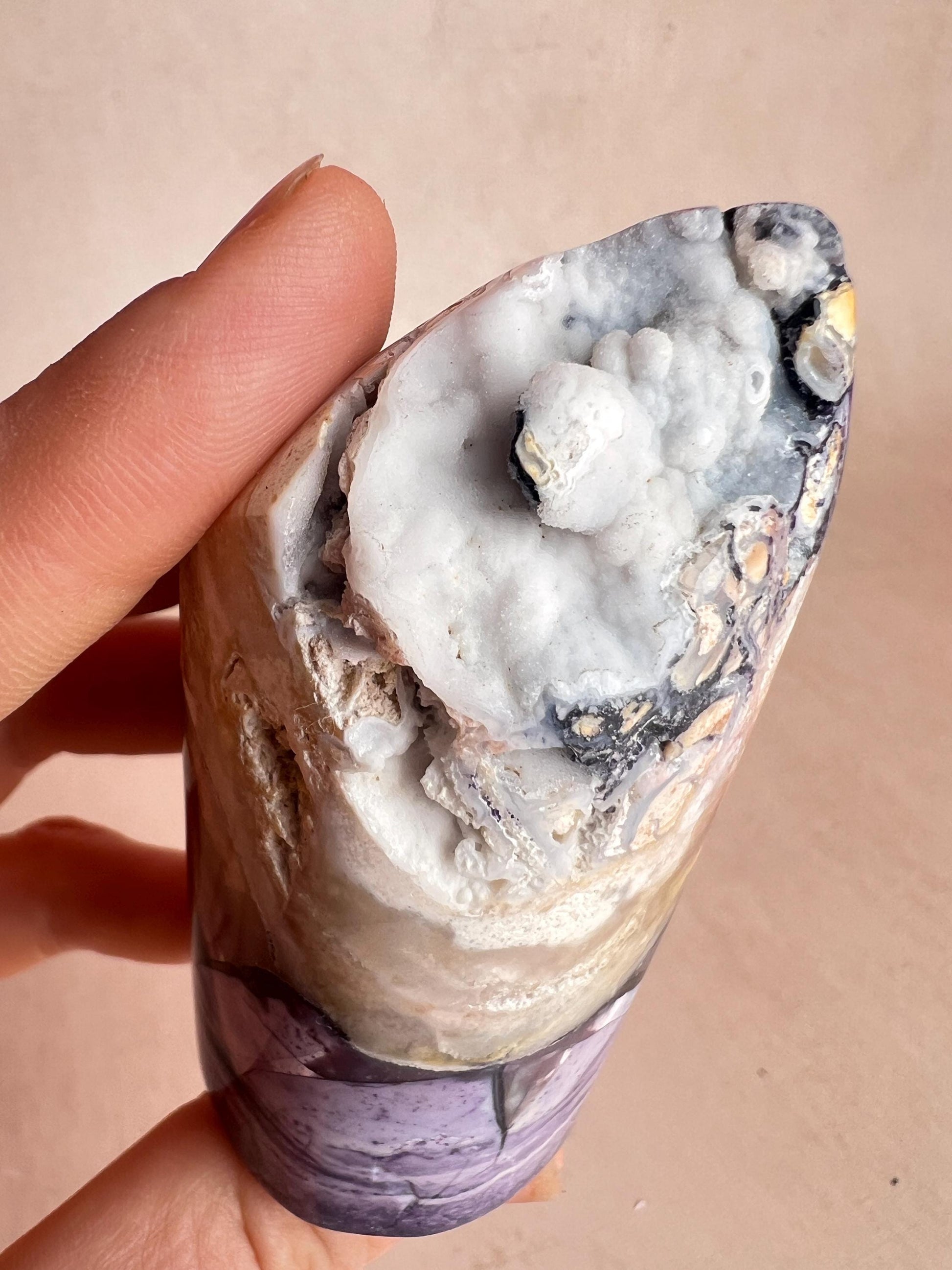 Rare Tiffany Stone Free Form | Opalized Fluorite with Druzy Pocket