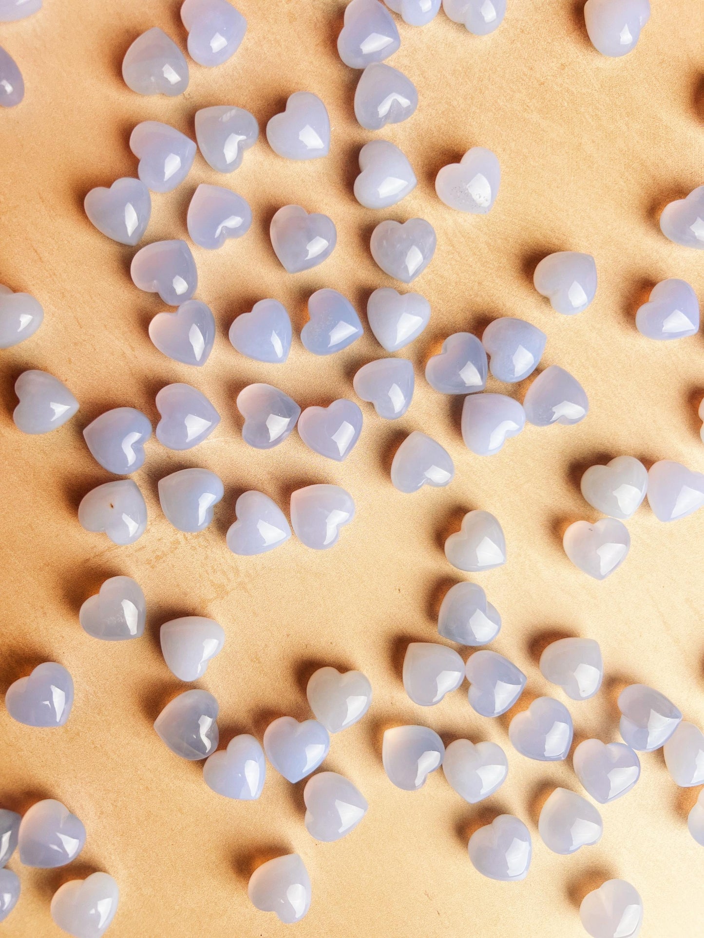 Blue Chalcedony Mini Heart: Calming Pocket Crystal - Healing Stone