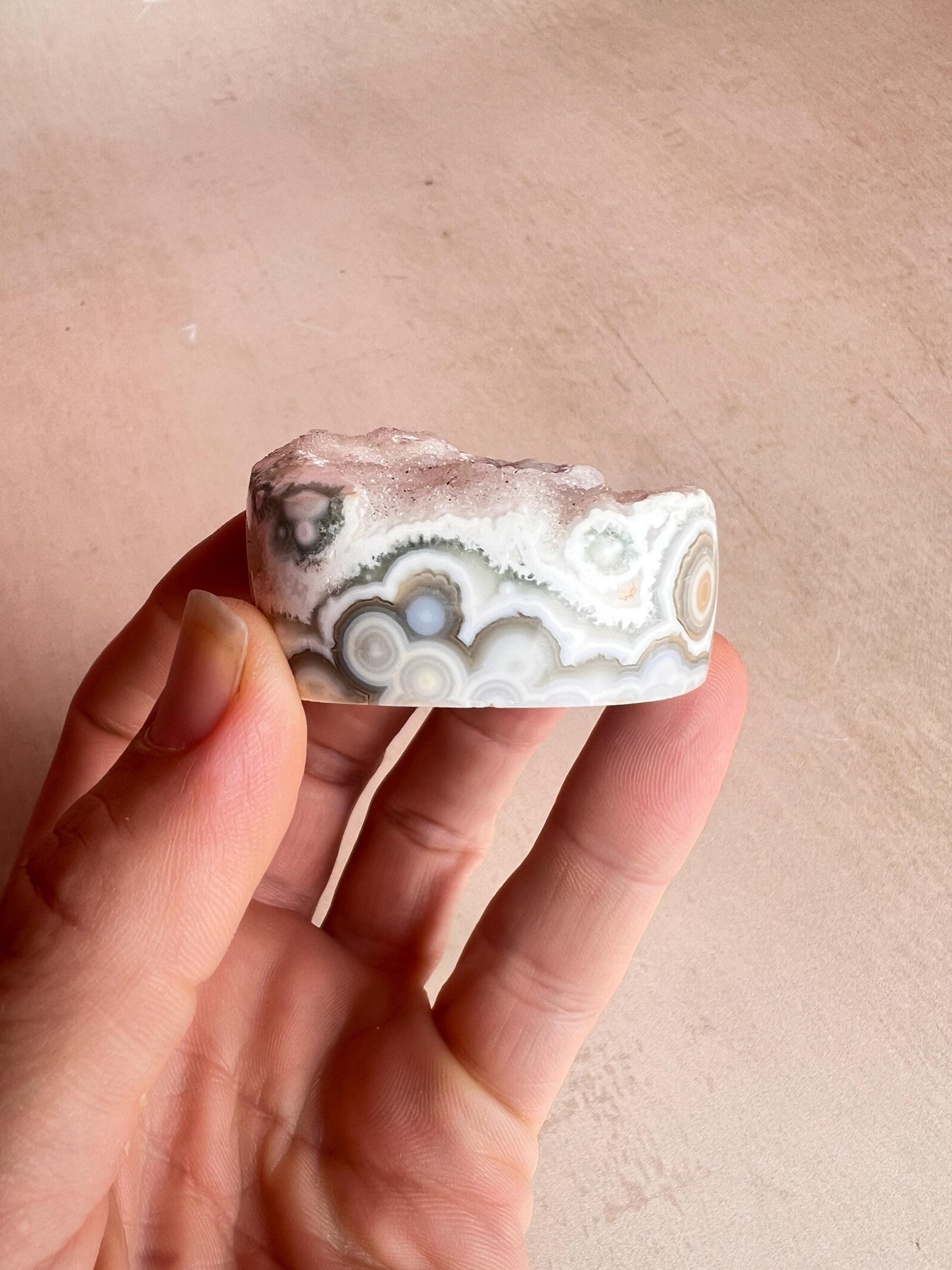 Ocean Jasper Druzy Core | Vein 1-2 | Rare Old Stock Authentic OJ