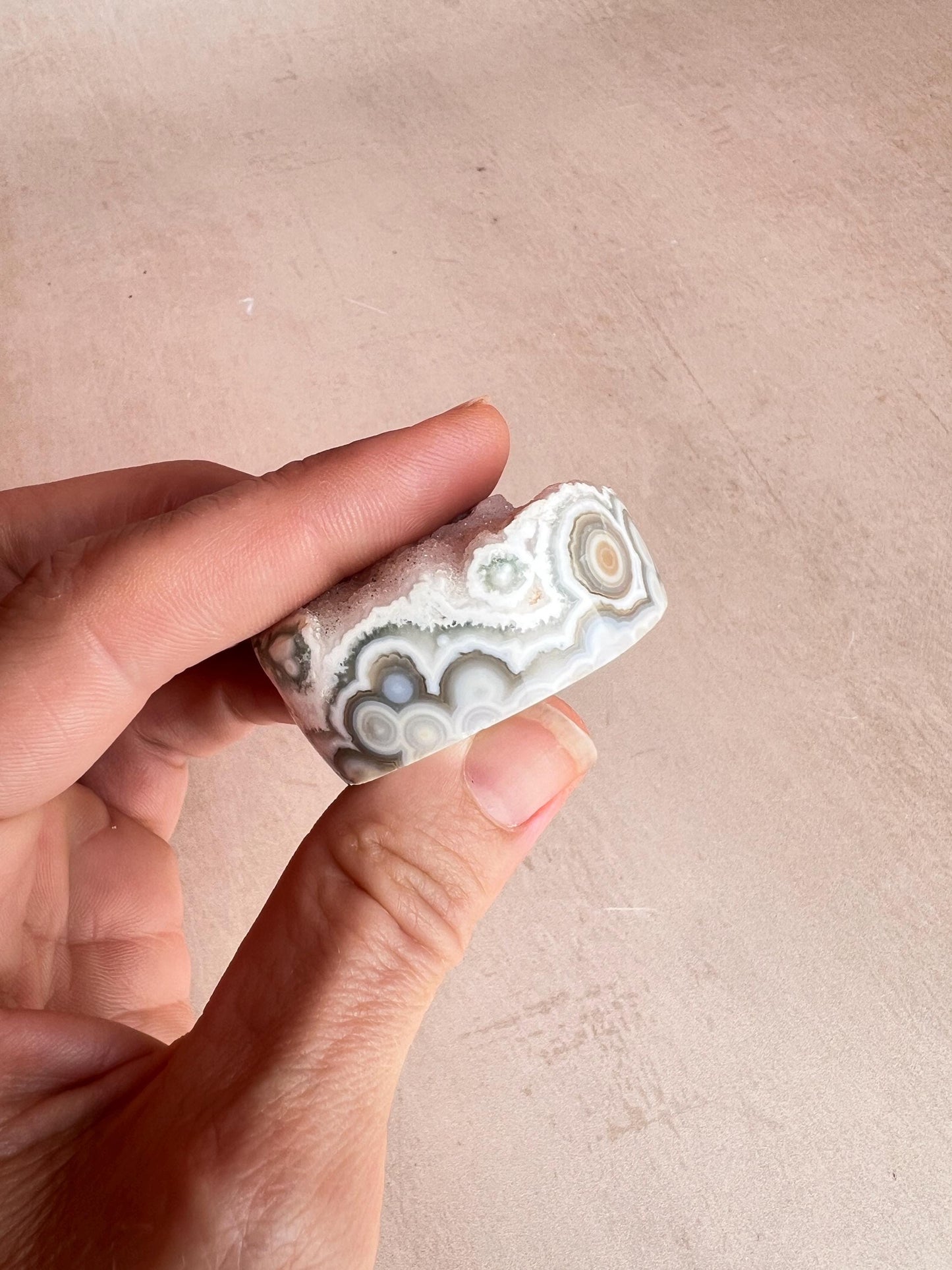 Ocean Jasper Druzy Core | Vein 1-2 | Rare Old Stock Authentic OJ