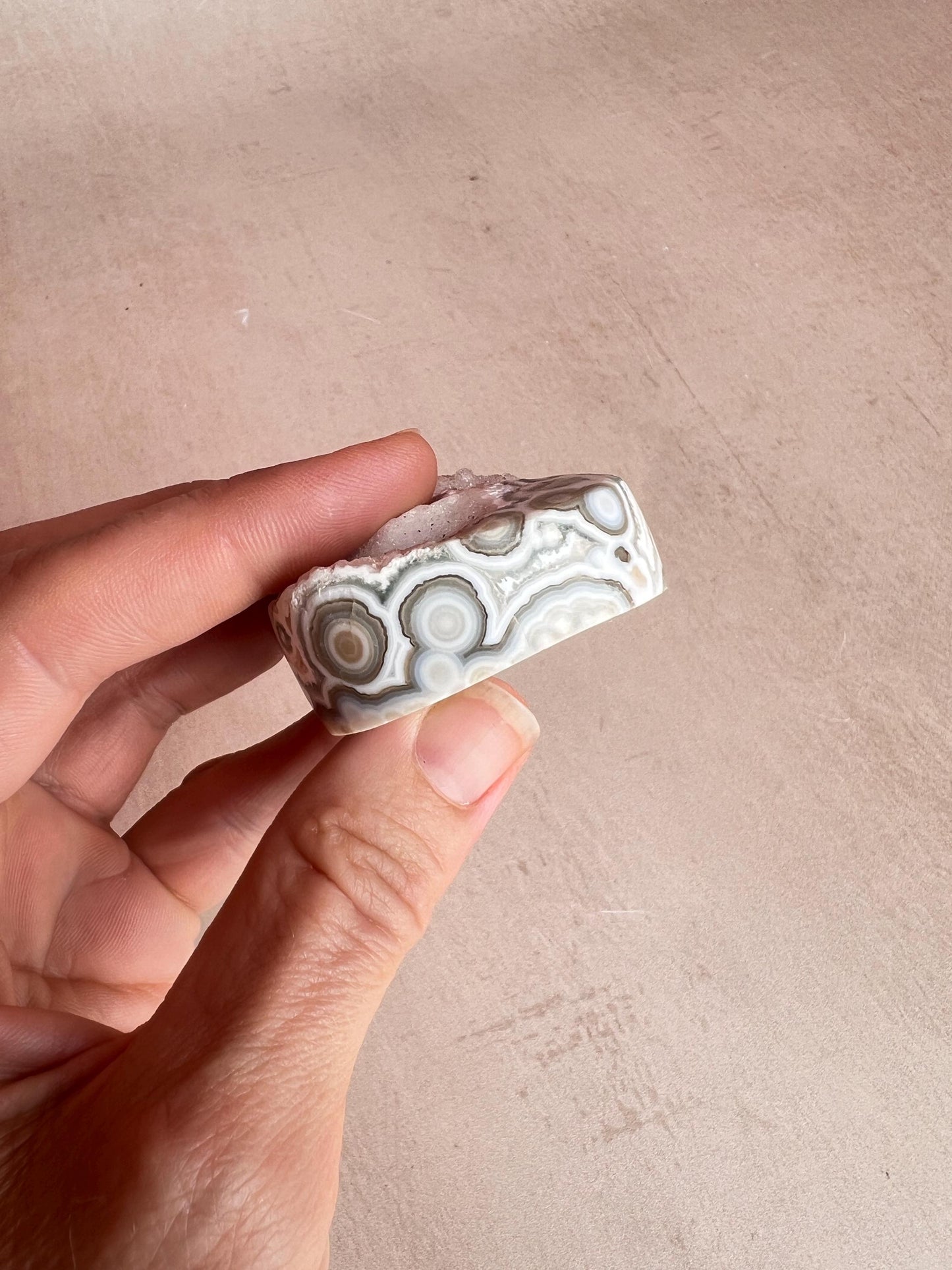 Ocean Jasper Druzy Core | Vein 1-2 | Rare Old Stock Authentic OJ