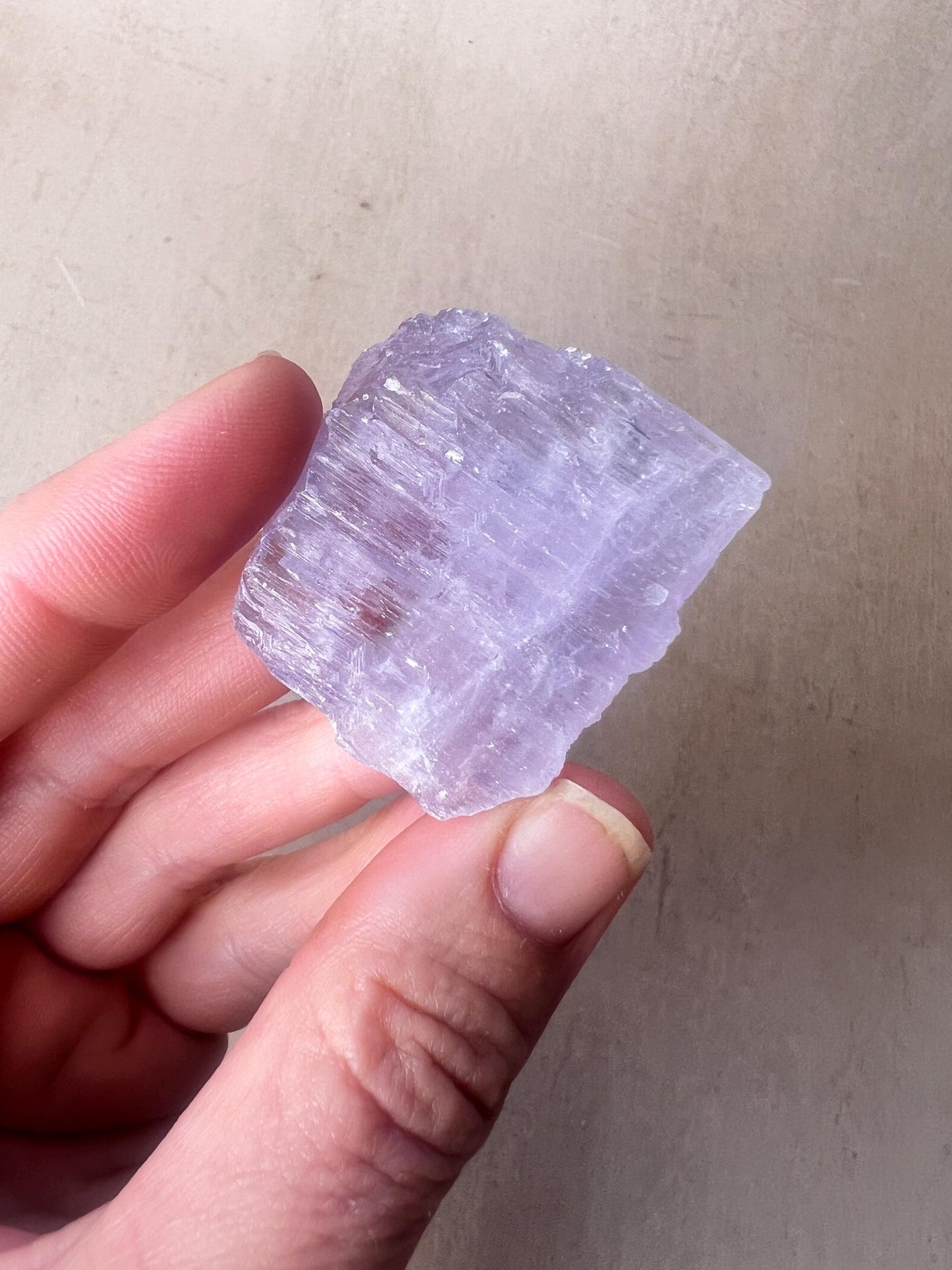 Kunzite Natural Crystal : Violet Spodumene