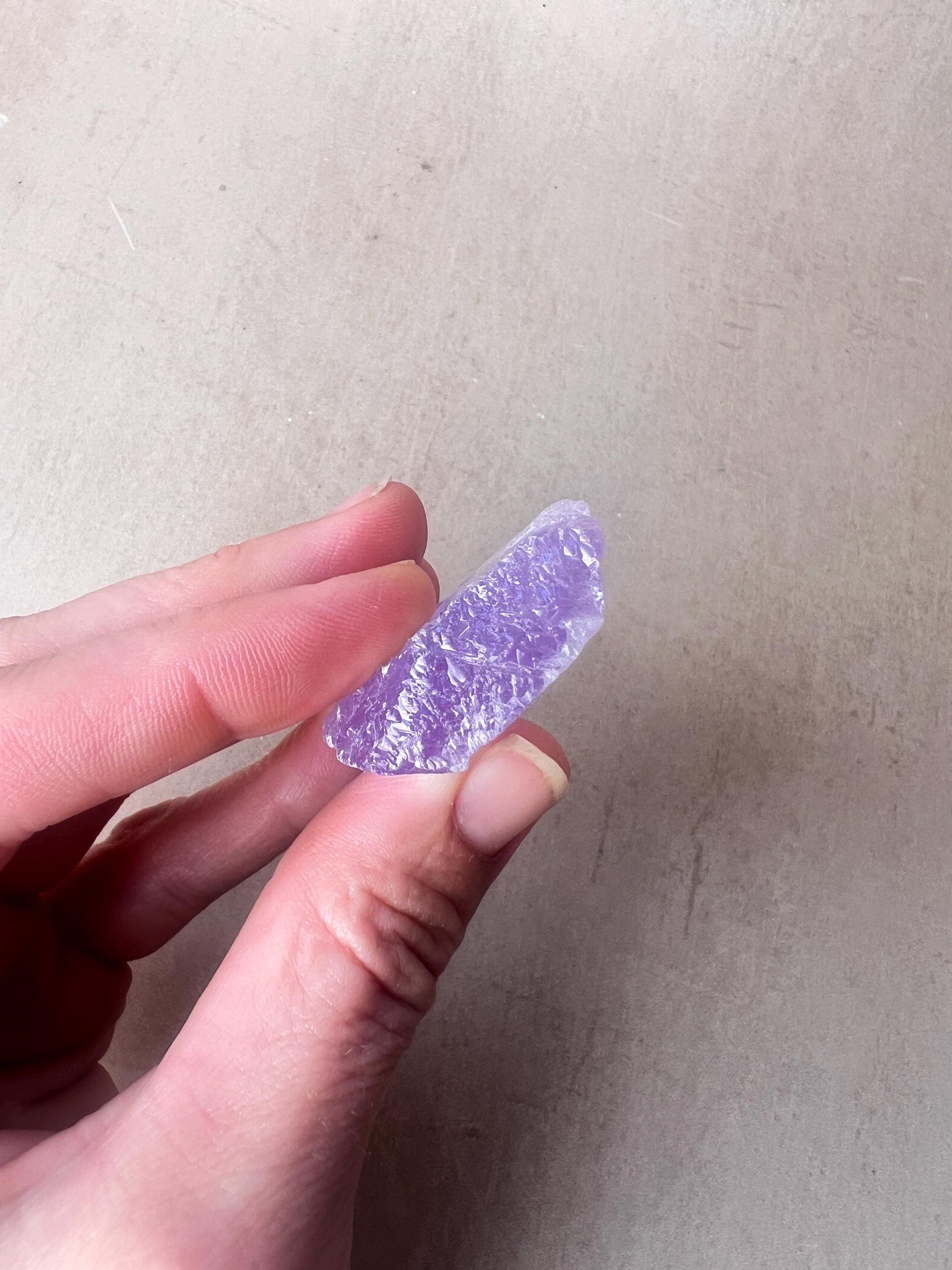 Kunzite Natural Crystal : Violet Spodumene