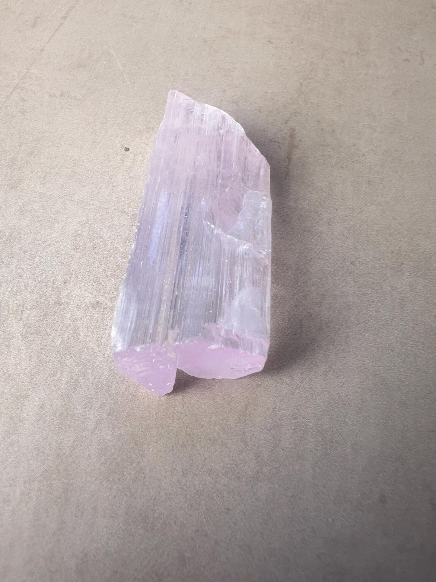 Kunzite Natural Crystal : Violet Spodumene from Afghanistan