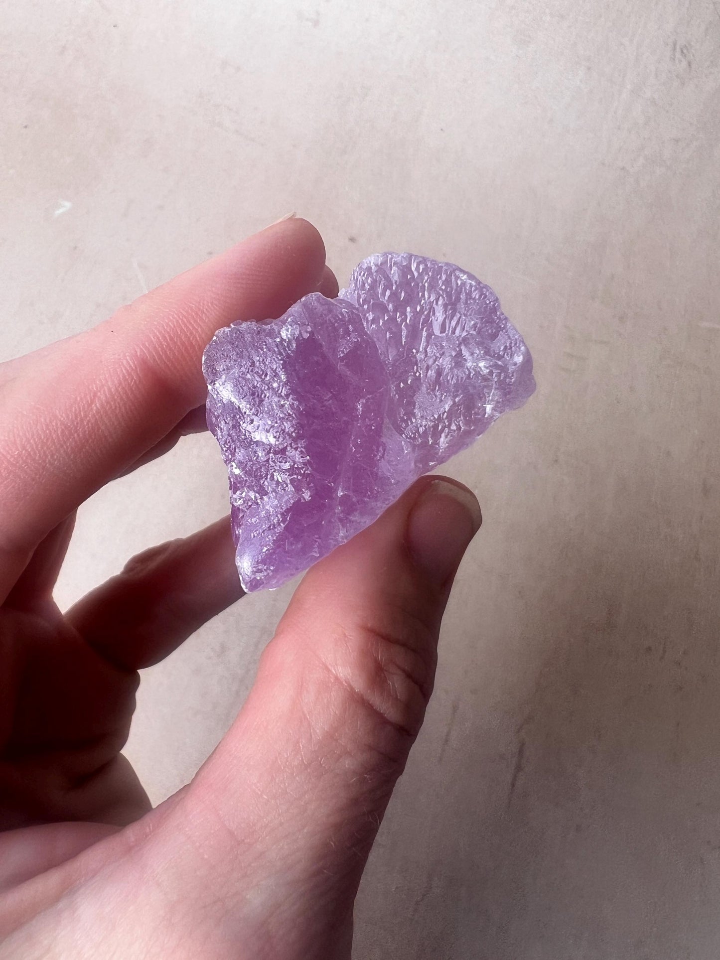 Kunzite Natural Crystal : Violet Spodumene from Afghanistan