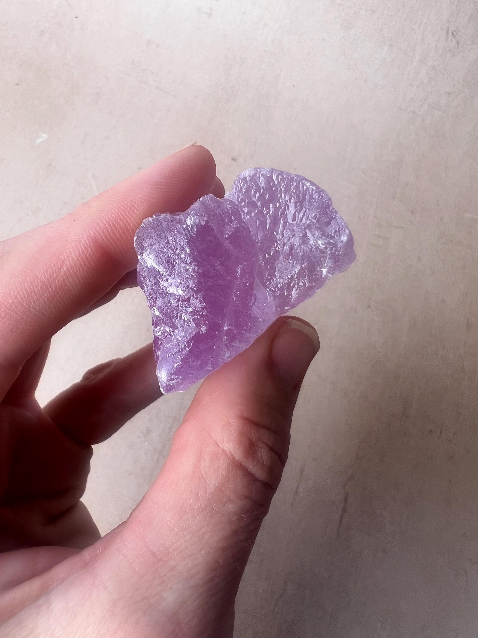 Kunzite Natural Crystal : Violet Spodumene from Afghanistan