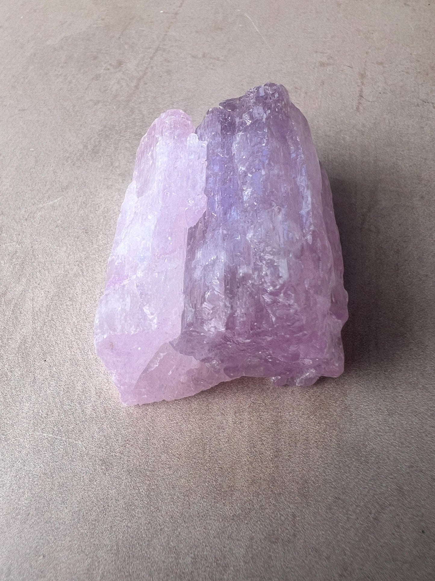 Kunzite Natural Crystal : Violet Spodumene from Afghanistan