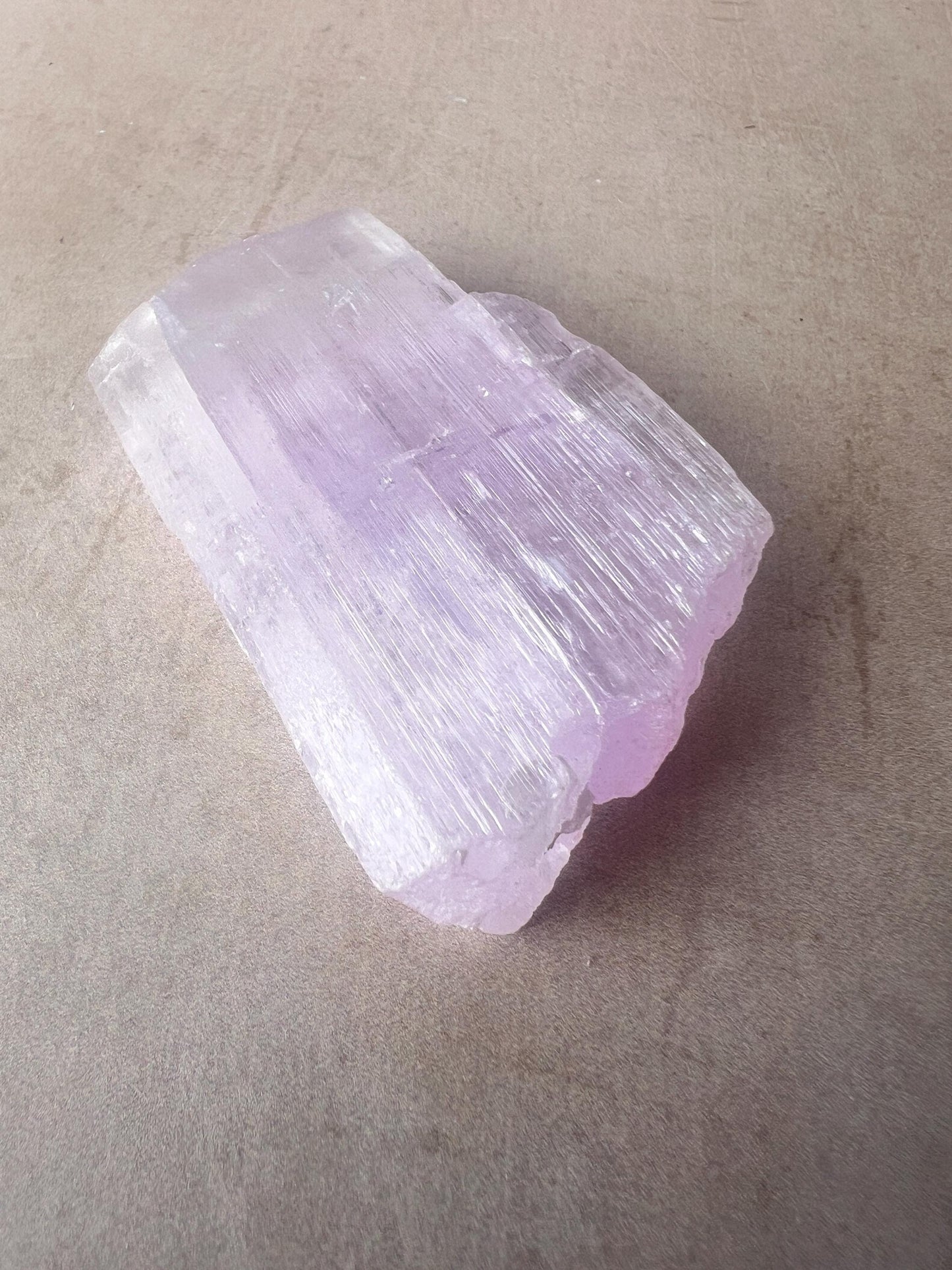 Kunzite Natural Crystal : Large Violet Spodumene from Afghanistan