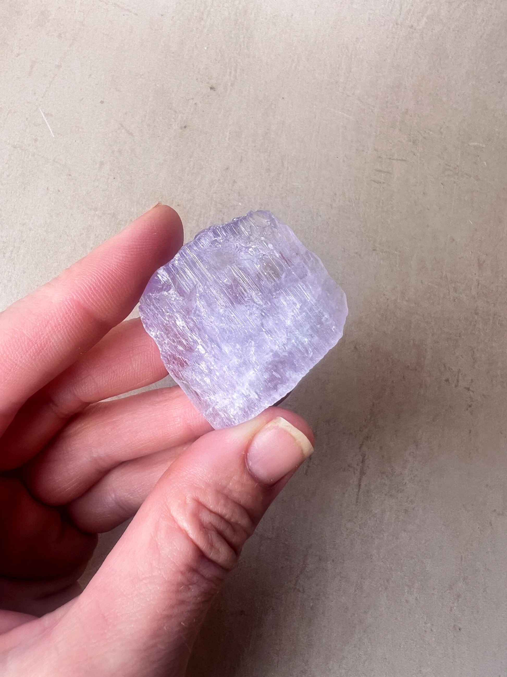 Kunzite Natural Crystal : Violet Spodumene