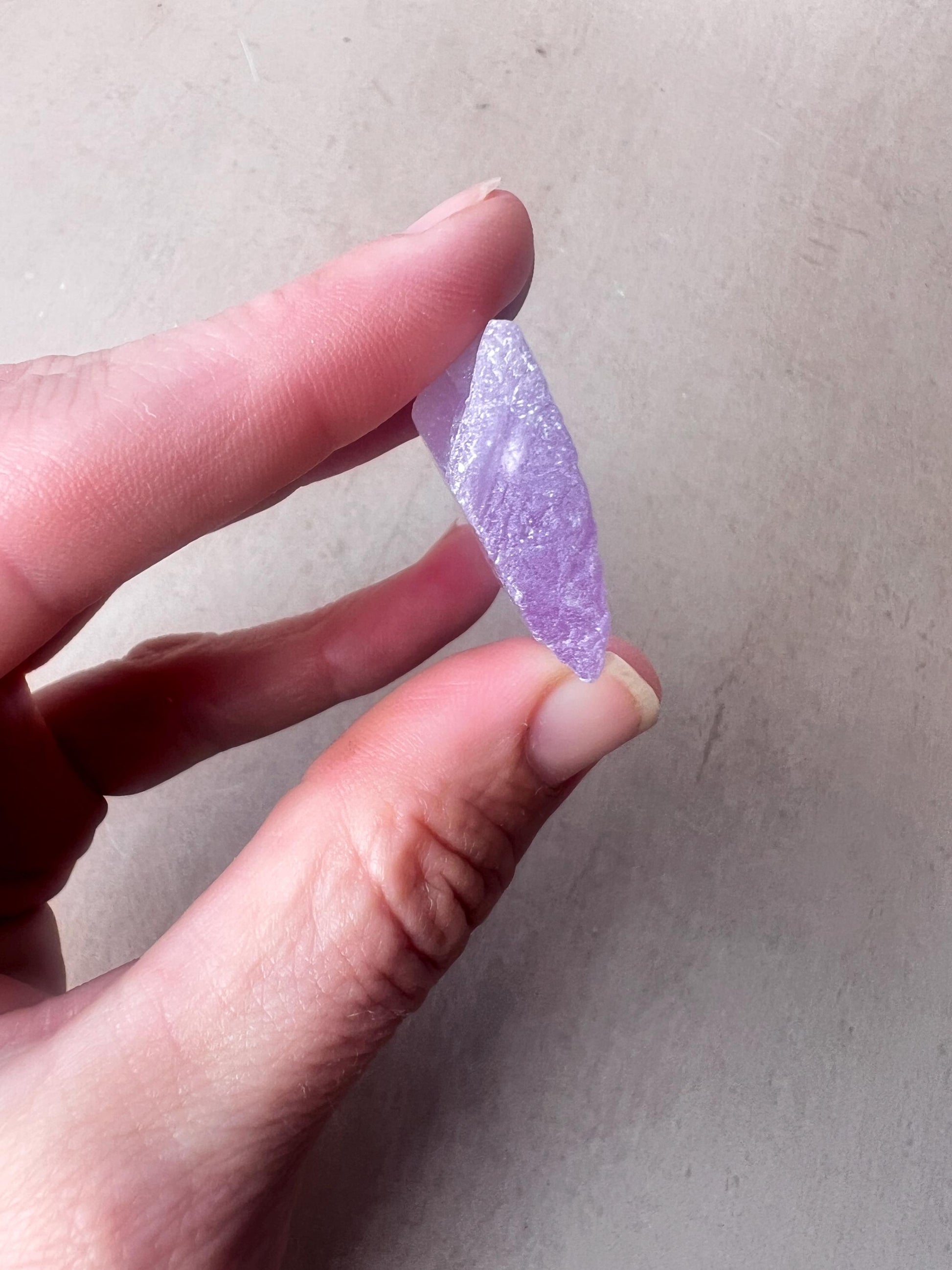 Kunzite Natural Crystal : Violet Spodumene from Afghanistan