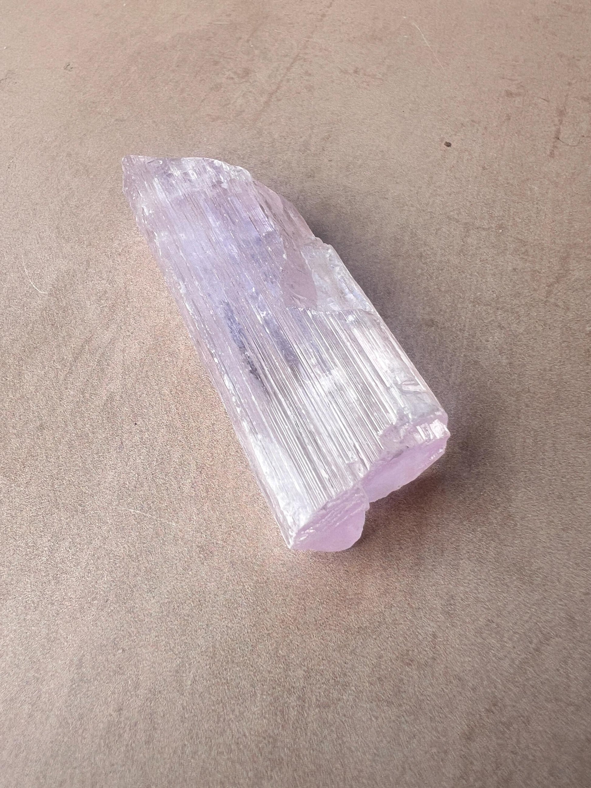 Kunzite Natural Crystal : Violet Spodumene from Afghanistan