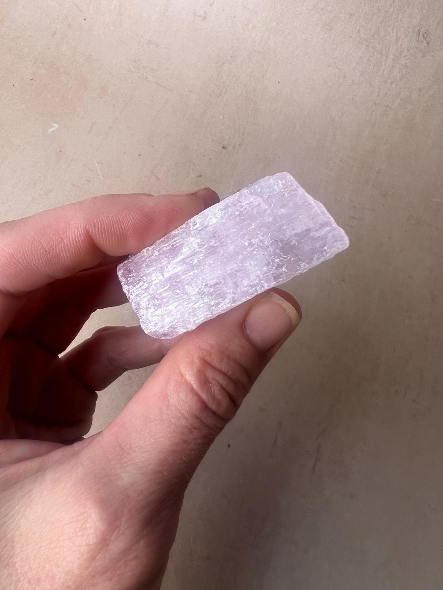 Kunzite Natural Crystal : Violet Spodumene from Afghanistan