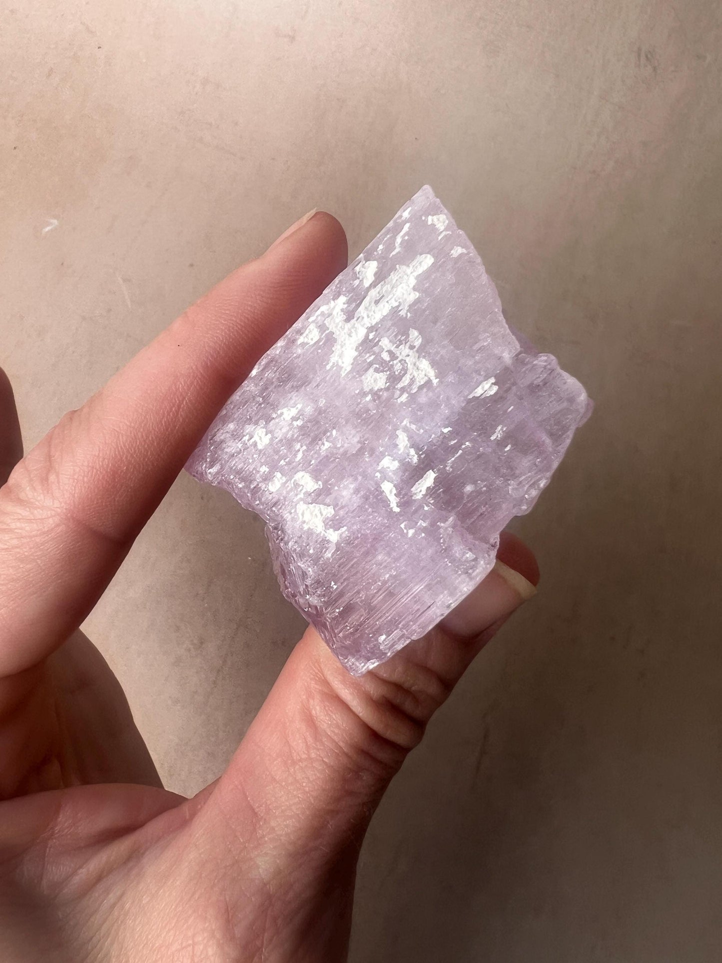 Kunzite Natural Crystal : Violet Spodumene from Afghanistan