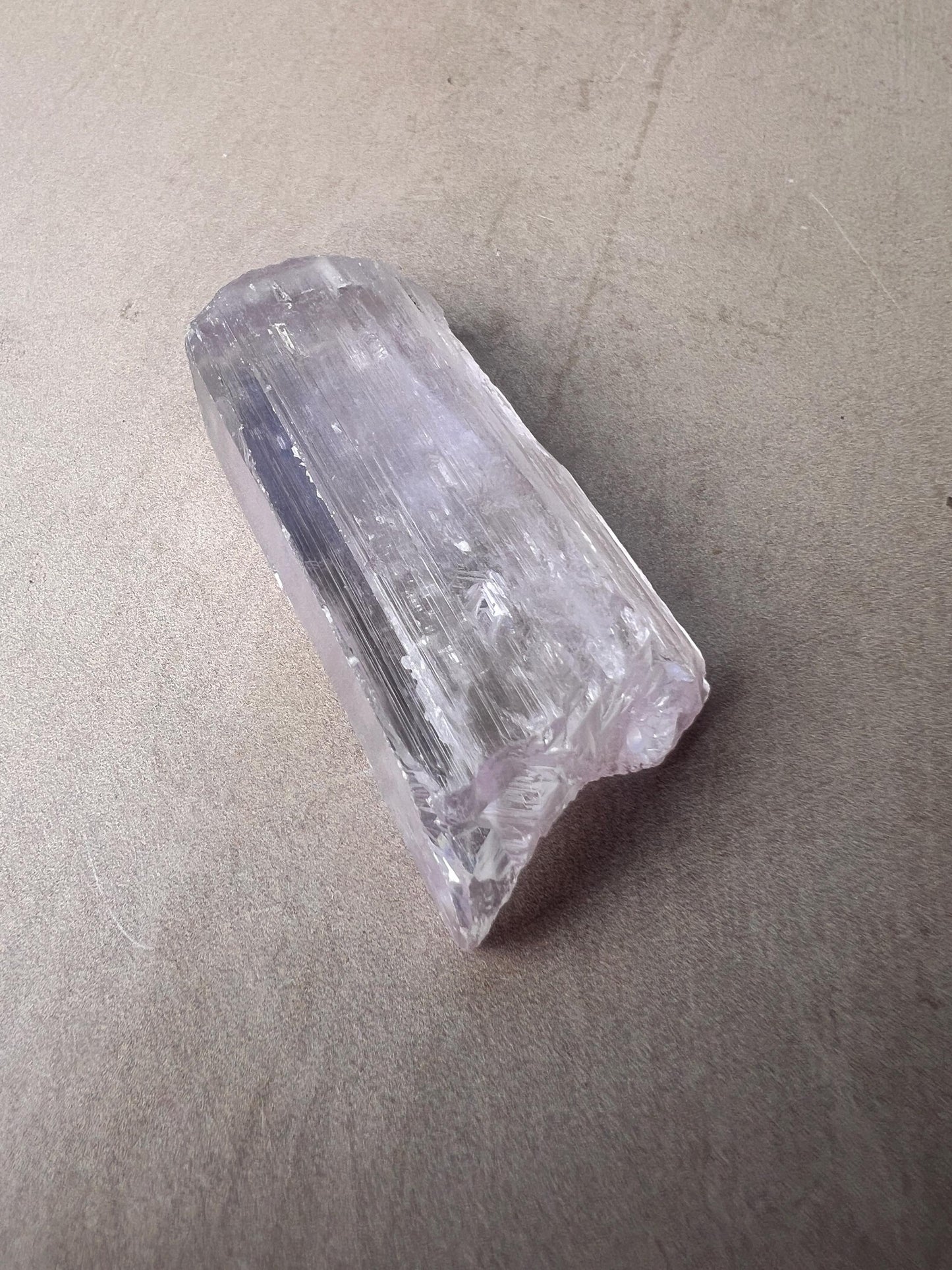 Kunzite Natural Crystal : Violet Spodumene from Afghanistan