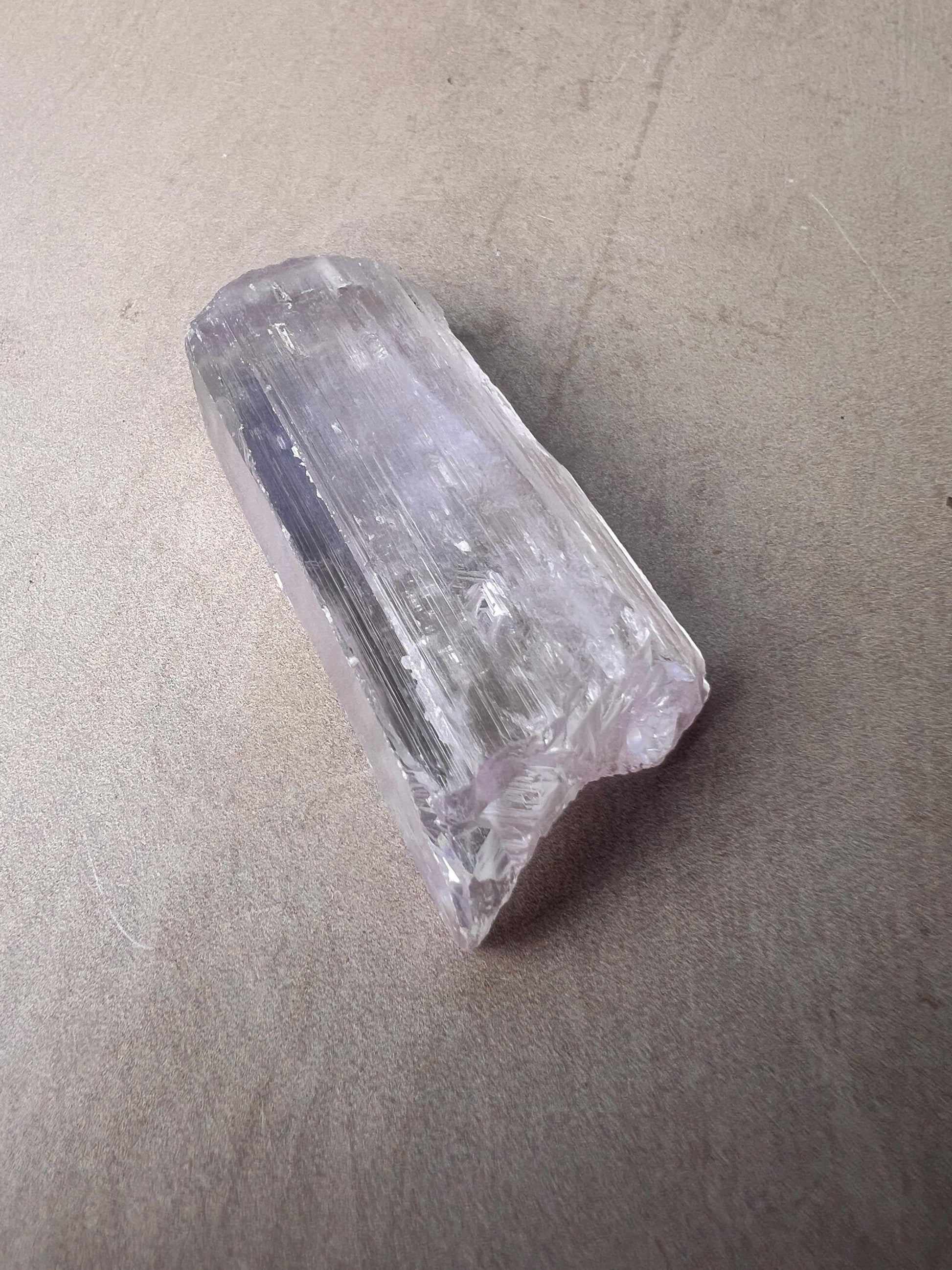 Kunzite Natural Crystal : Violet Spodumene from Afghanistan